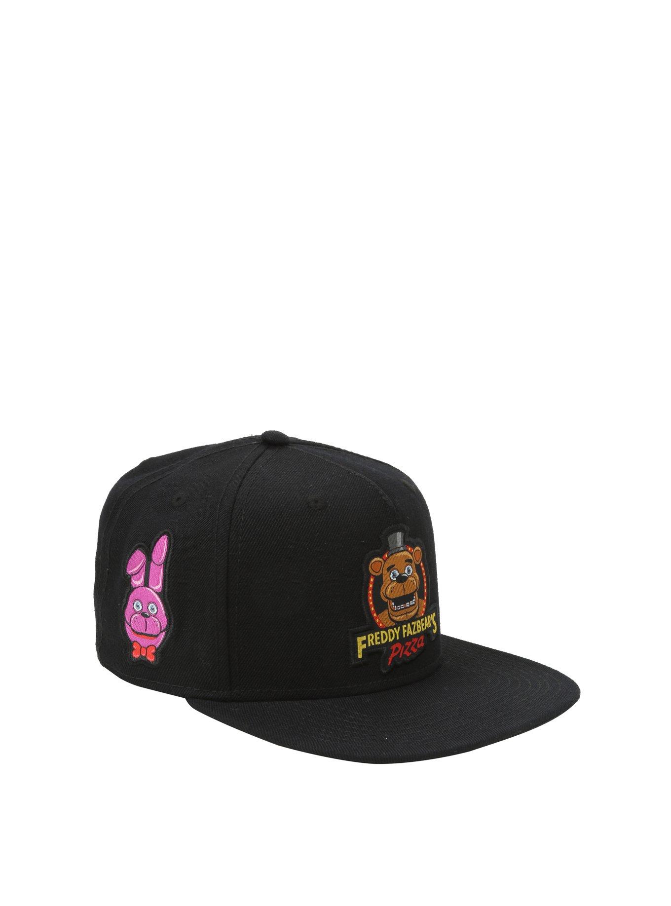 Five Nights At Freddy's Freddy Fazbear’s Pizza Characters Snapback Hat, , hi-res