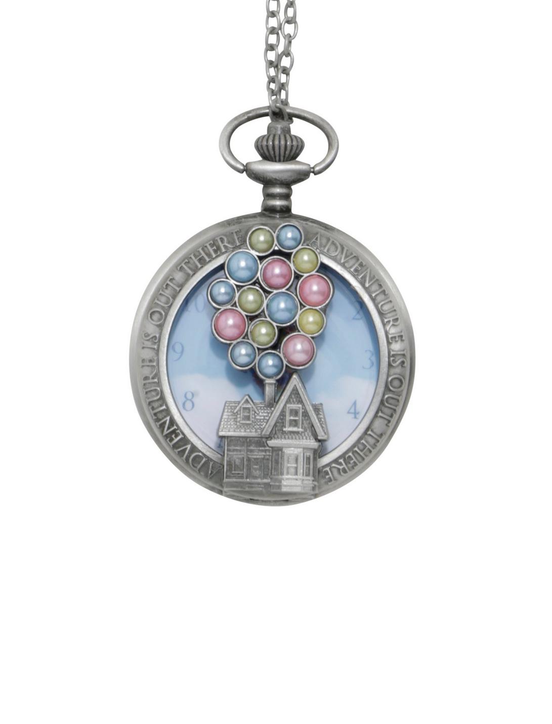 Disney Up Balloons Pocket Watch Necklace, , hi-res