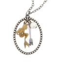 The Little Mermaid Ariel Cameo Charm Cluster Necklace, , hi-res