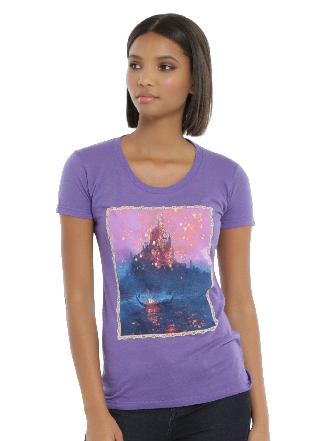 Disney Tangled Lights Girls T-Shirt, PURPLE, hi-res view 1