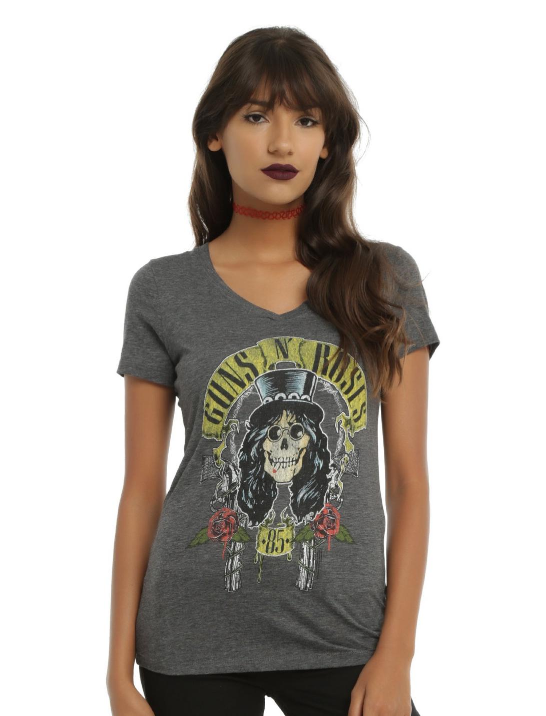 Guns N' Roses '85 Girls T-Shirt, GREY, hi-res