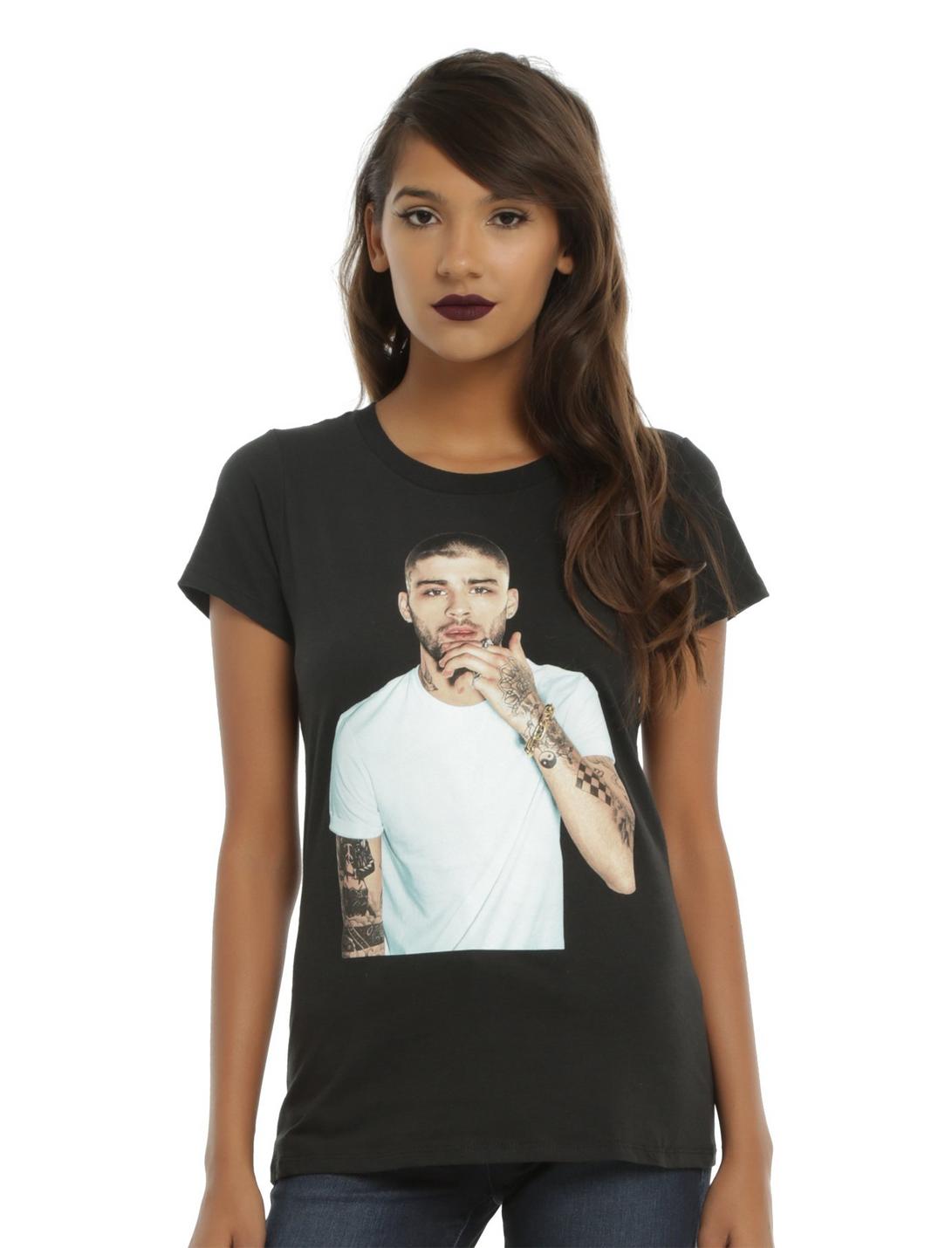 Zayn Portrait Girls T-shirt, BLACK, hi-res