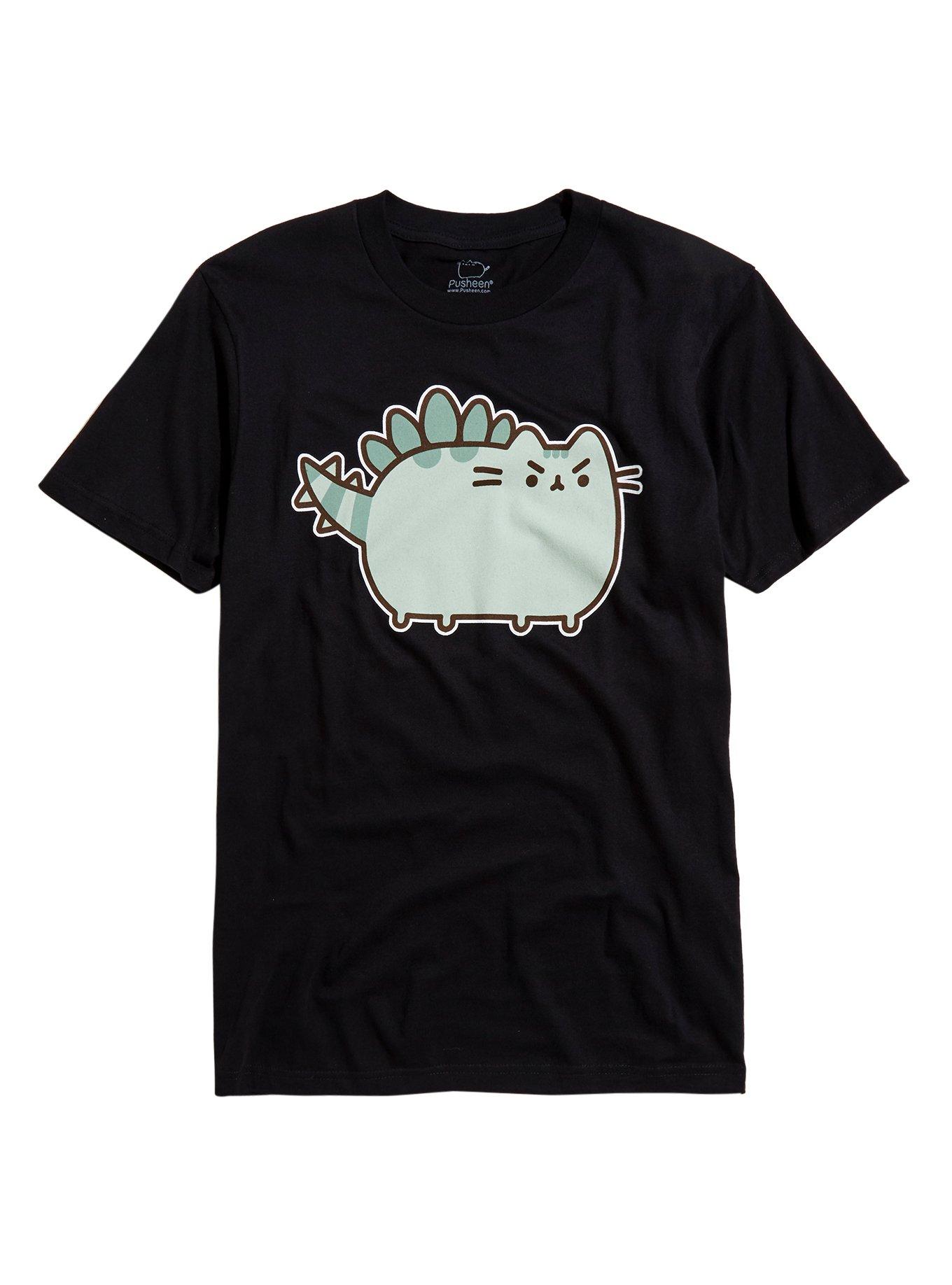 Pusheen Pusheenosaurus T-Shirt, BLACK, hi-res