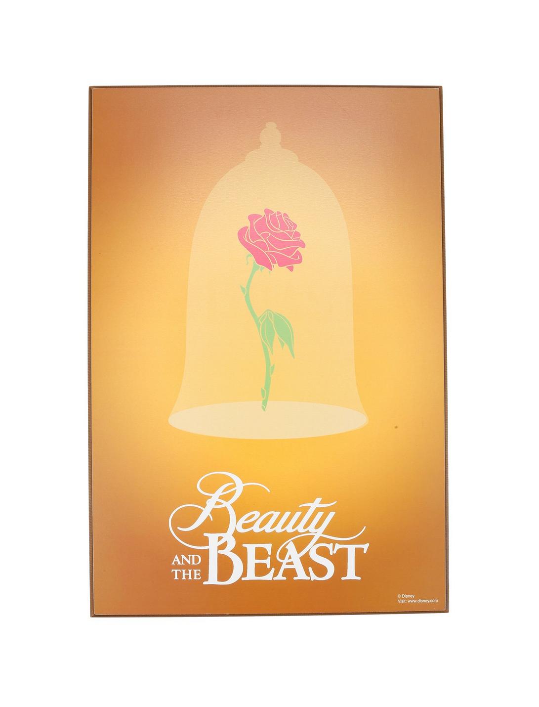 Disney Beauty And The Beast Enchanted Rose Wood Wall Art, , hi-res