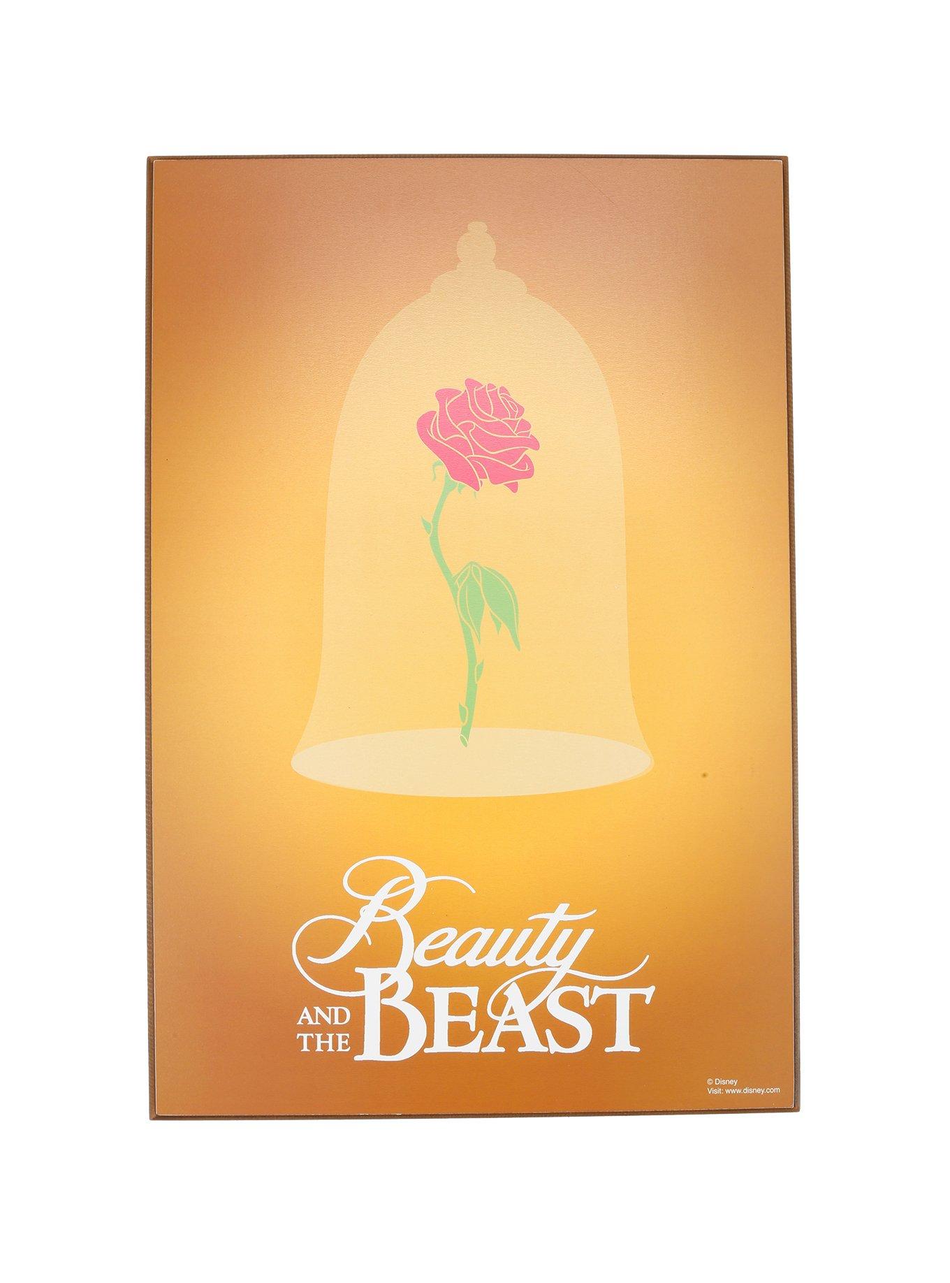 Disney Beauty And The Beast Enchanted Rose Wood Wall Art, , hi-res
