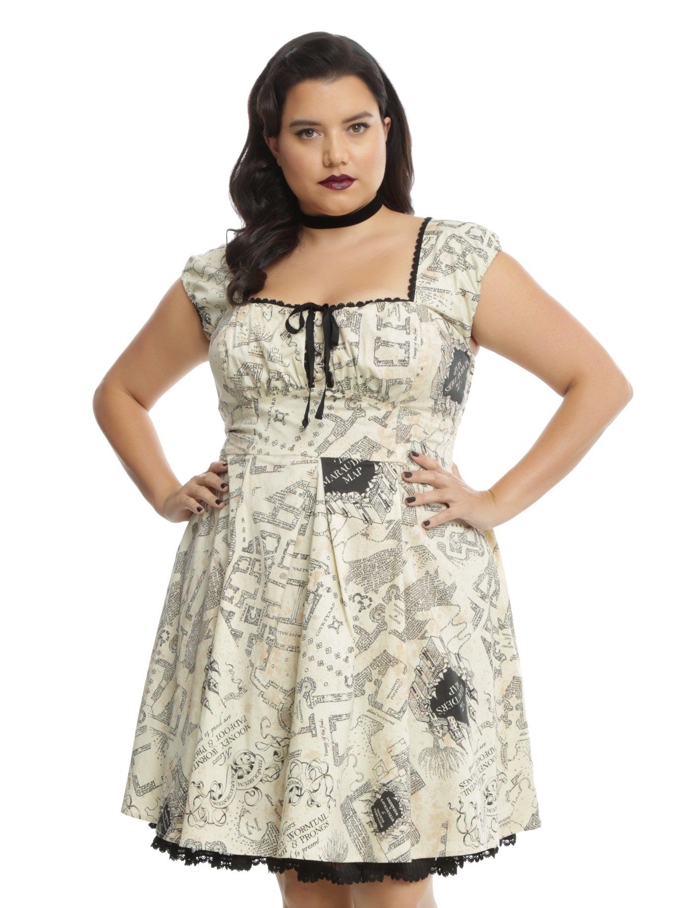 Harry Potter Marauder's Map Dress Plus Size