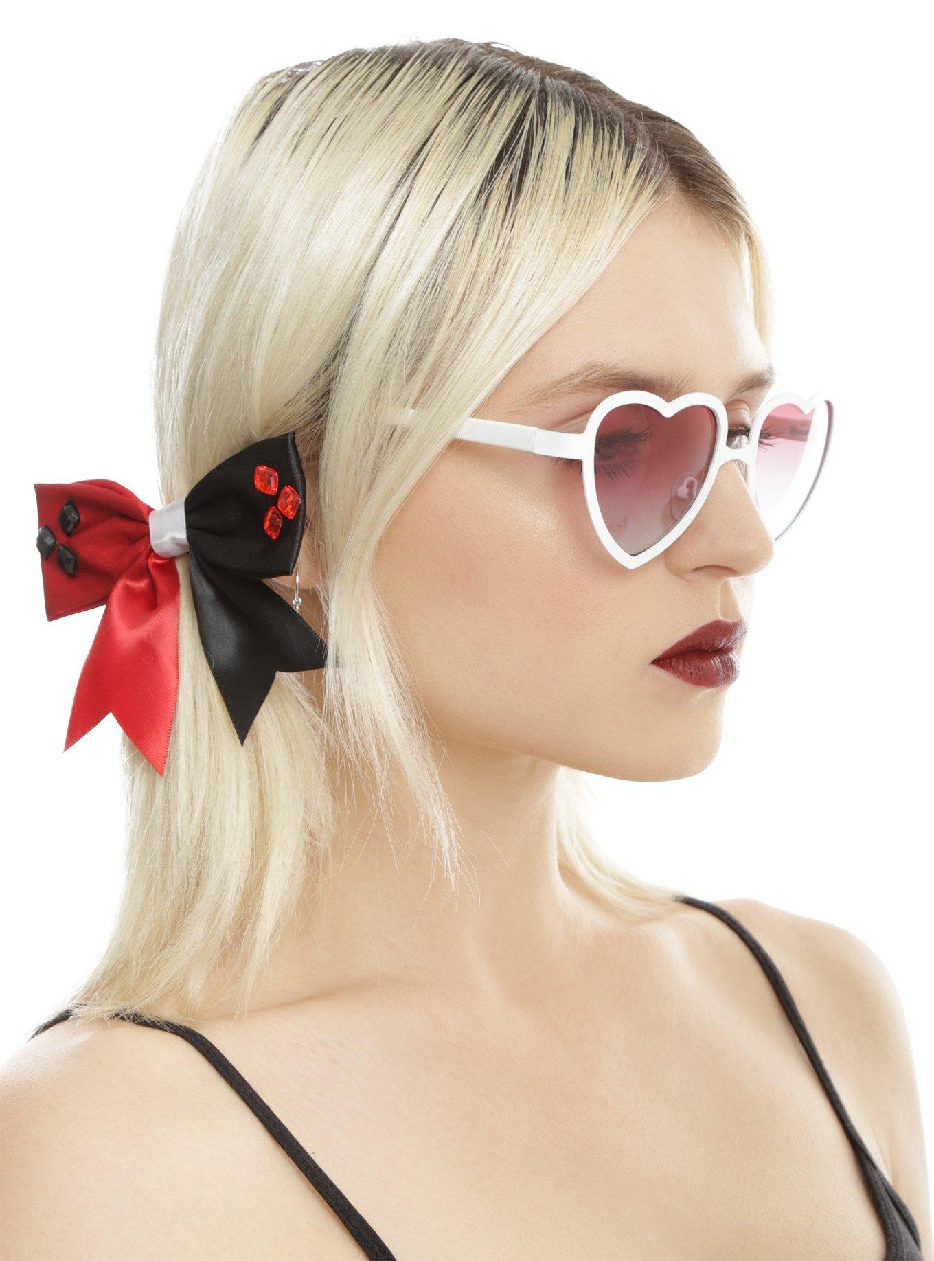 DC Comics Suicide Squad Harley Quinn Heart Sunglasses, , hi-res