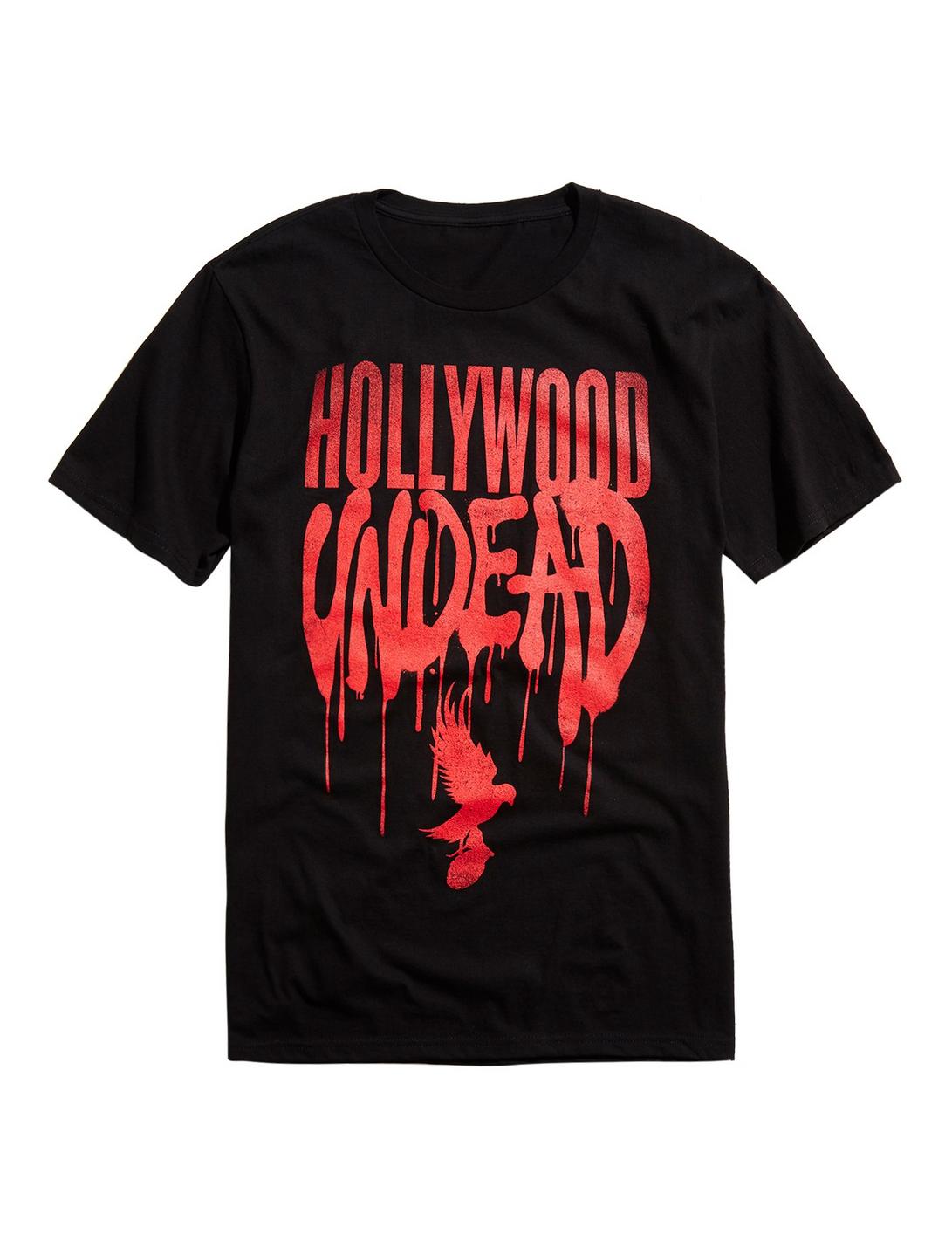 Hollywood Undead Drip Logo T-Shirt, BLACK, hi-res