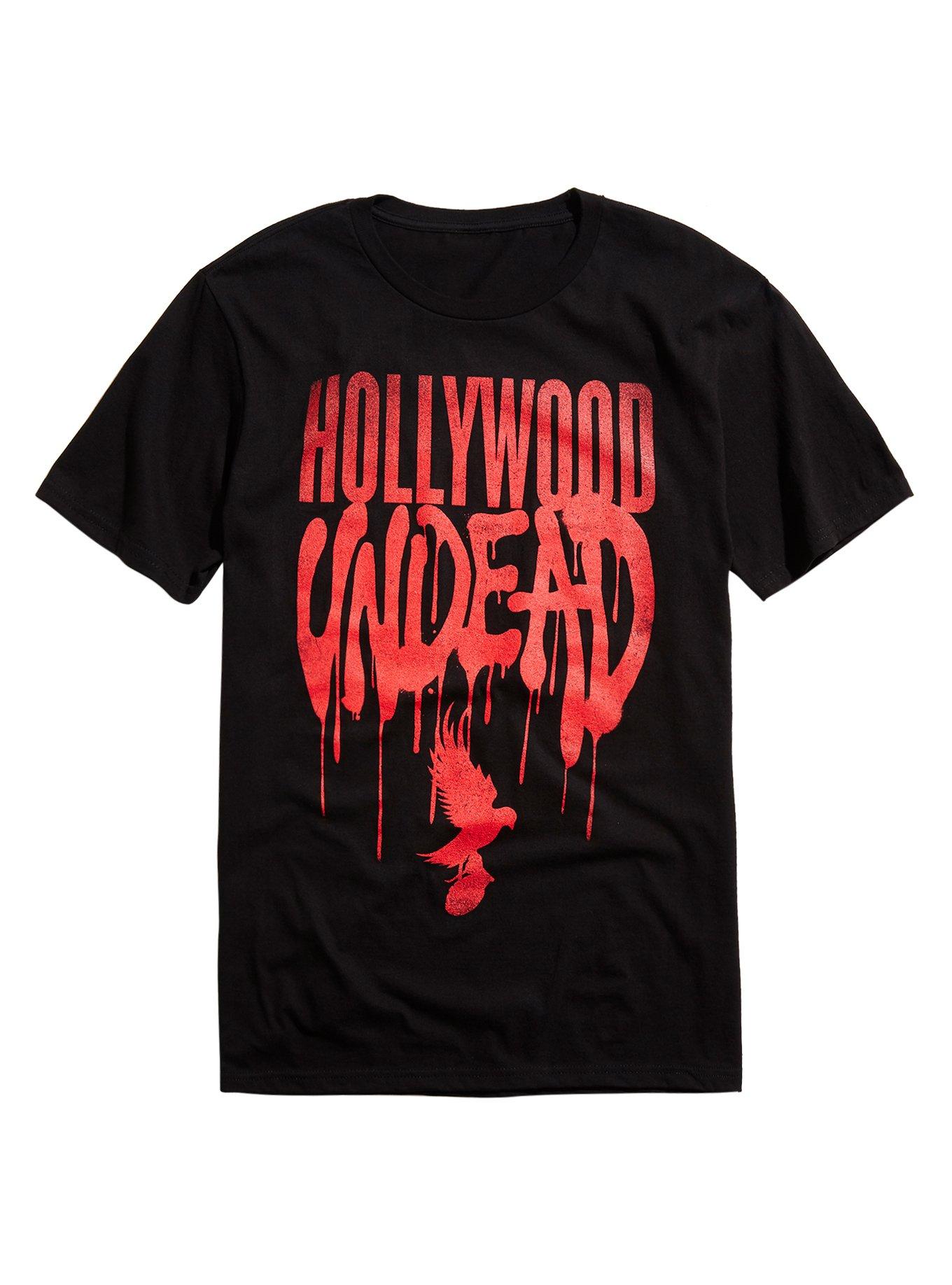 Hollywood Undead Drip Logo T-Shirt, BLACK, hi-res