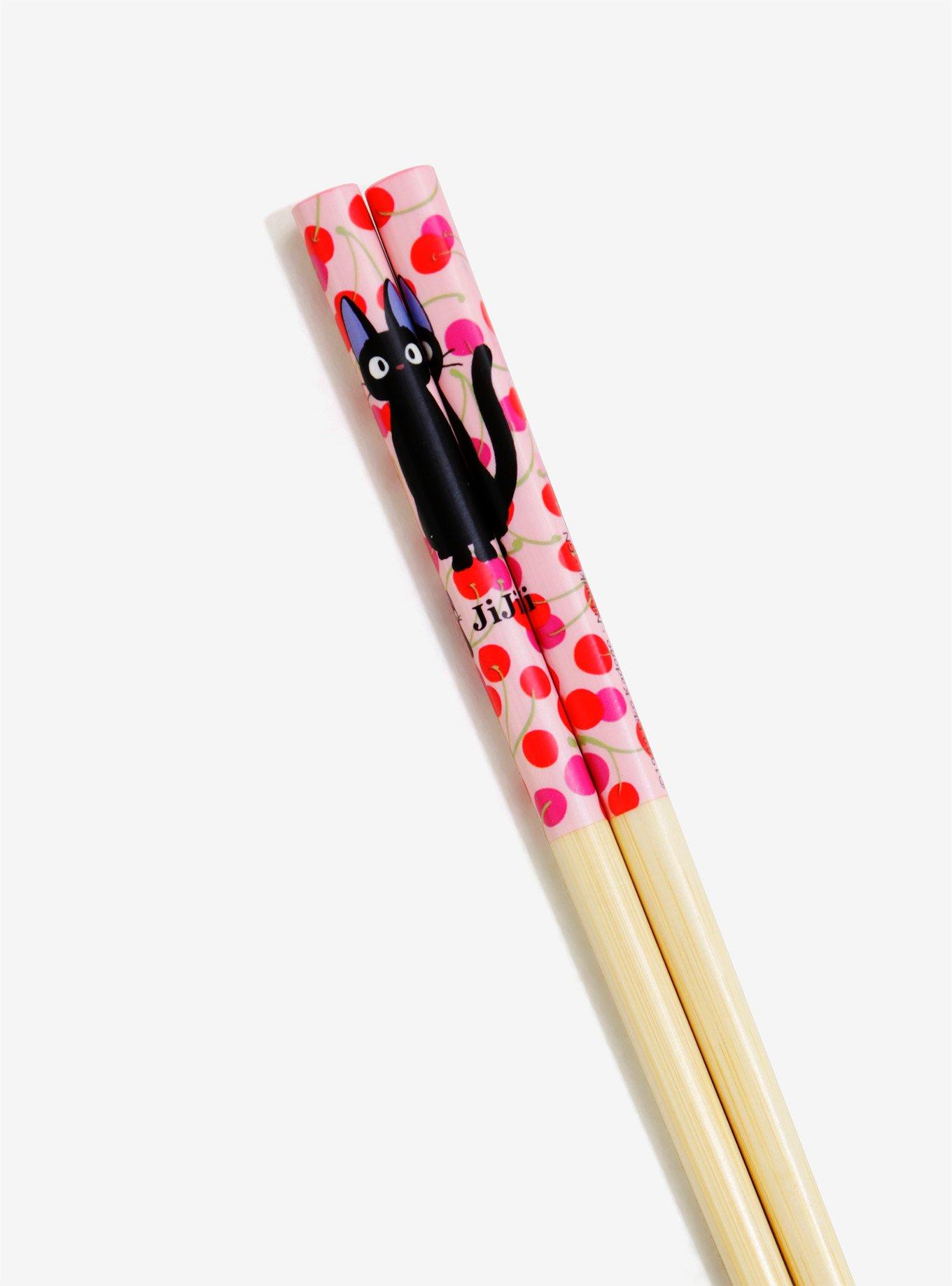 Studio Ghibli Kiki's Delivery Service Jiji Cherry Bamboo Chopsticks, , hi-res