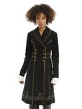 Doctor Who Embroidered TARDIS Girls Corduroy Coat, BLUE, hi-res