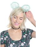 Mint Lace Mouse Ear Headband, , hi-res