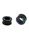 Acrylic Faux Abalone Shell Tunnel Plug 2 Pack, MULTI, hi-res