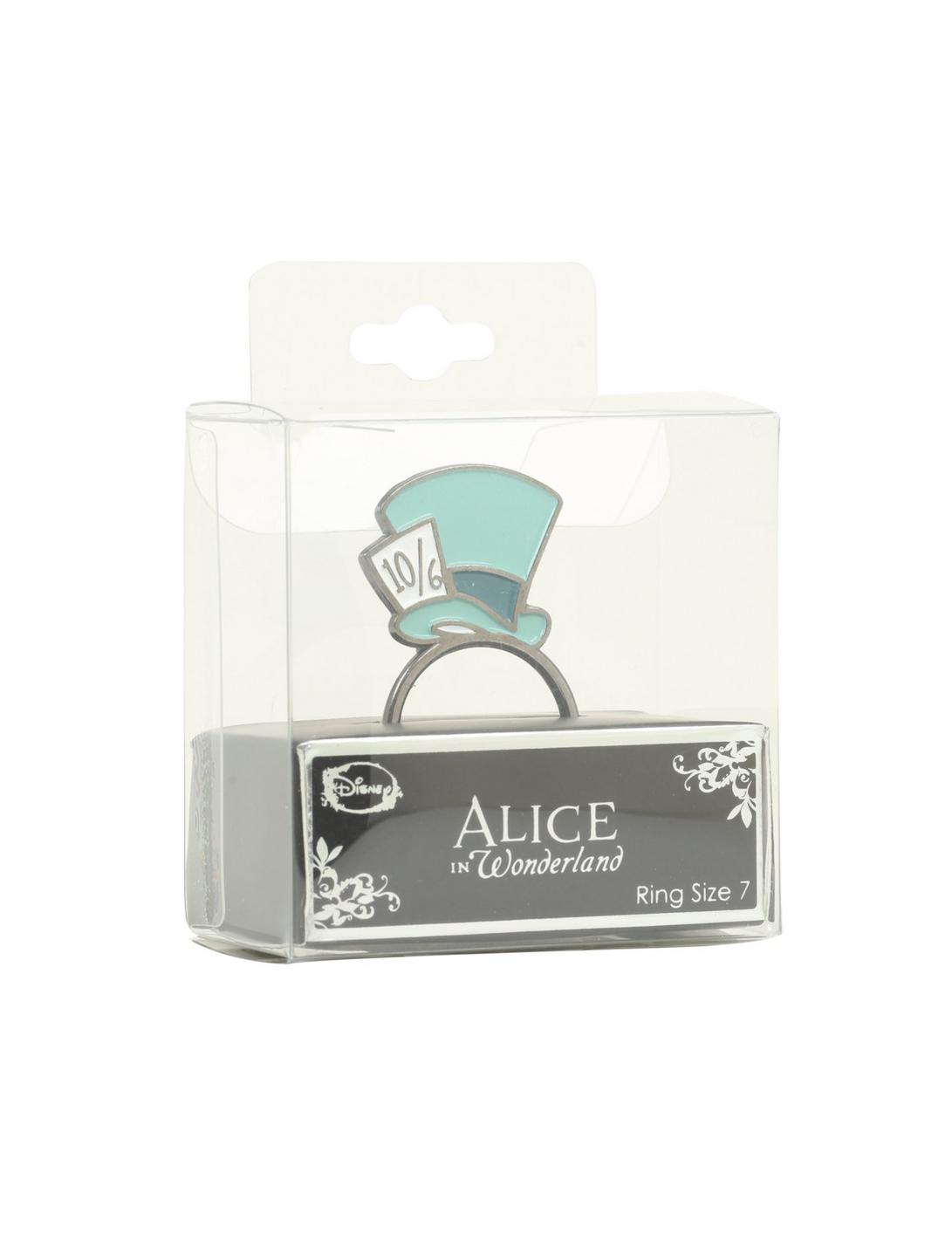 Disney Alice In Wonderland Mad Hatter Flat Enamel Ring, , hi-res