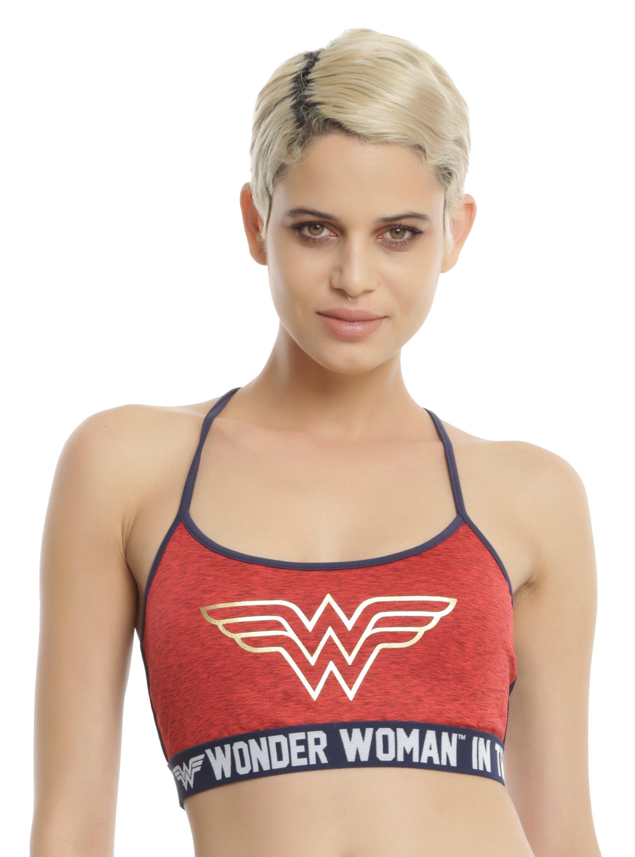 DC Comics Wonder Woman Low-Impact Sports Bra, MULTI, hi-res