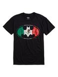 DC Comics Batman Mexico Flag Logo T-Shirt, BLACK, hi-res