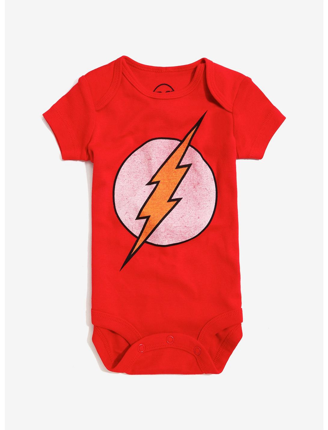 DC Comics The Flash Red Baby Bodysuit, RED, hi-res