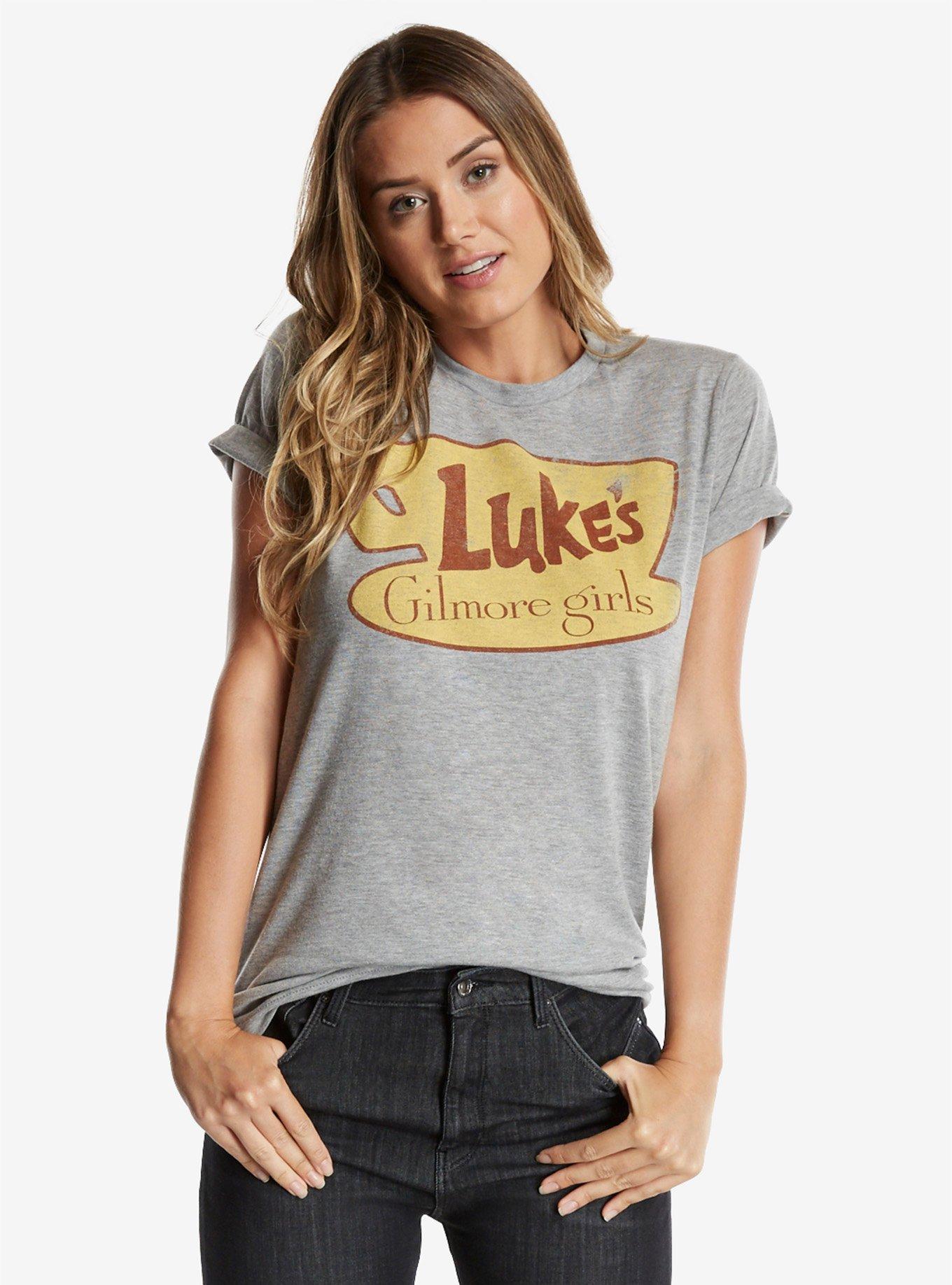 Gilmore Girls Luke's Diner Womens Tee, GREY, hi-res
