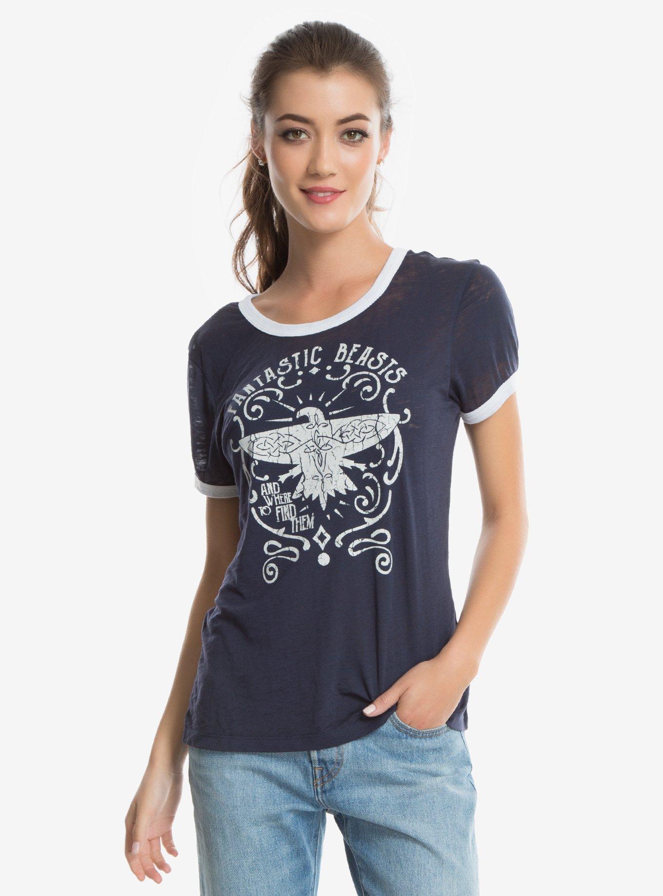 Fantastic Beasts & Where To Find Them Thunderbird Womens Ringer Tee ...