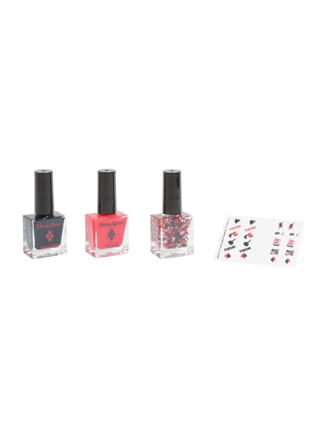 DC Comics Harley Quinn Nail Polish Set, , hi-res