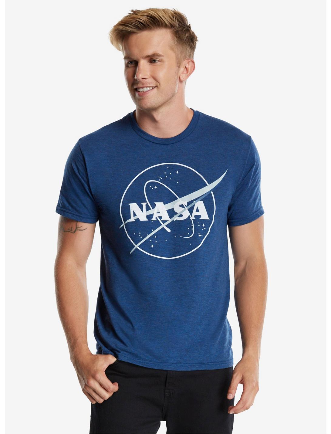 NASA Simple Logo T-Shirt, BLUE, hi-res