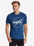 NASA Simple Logo T-Shirt, BLUE, hi-res