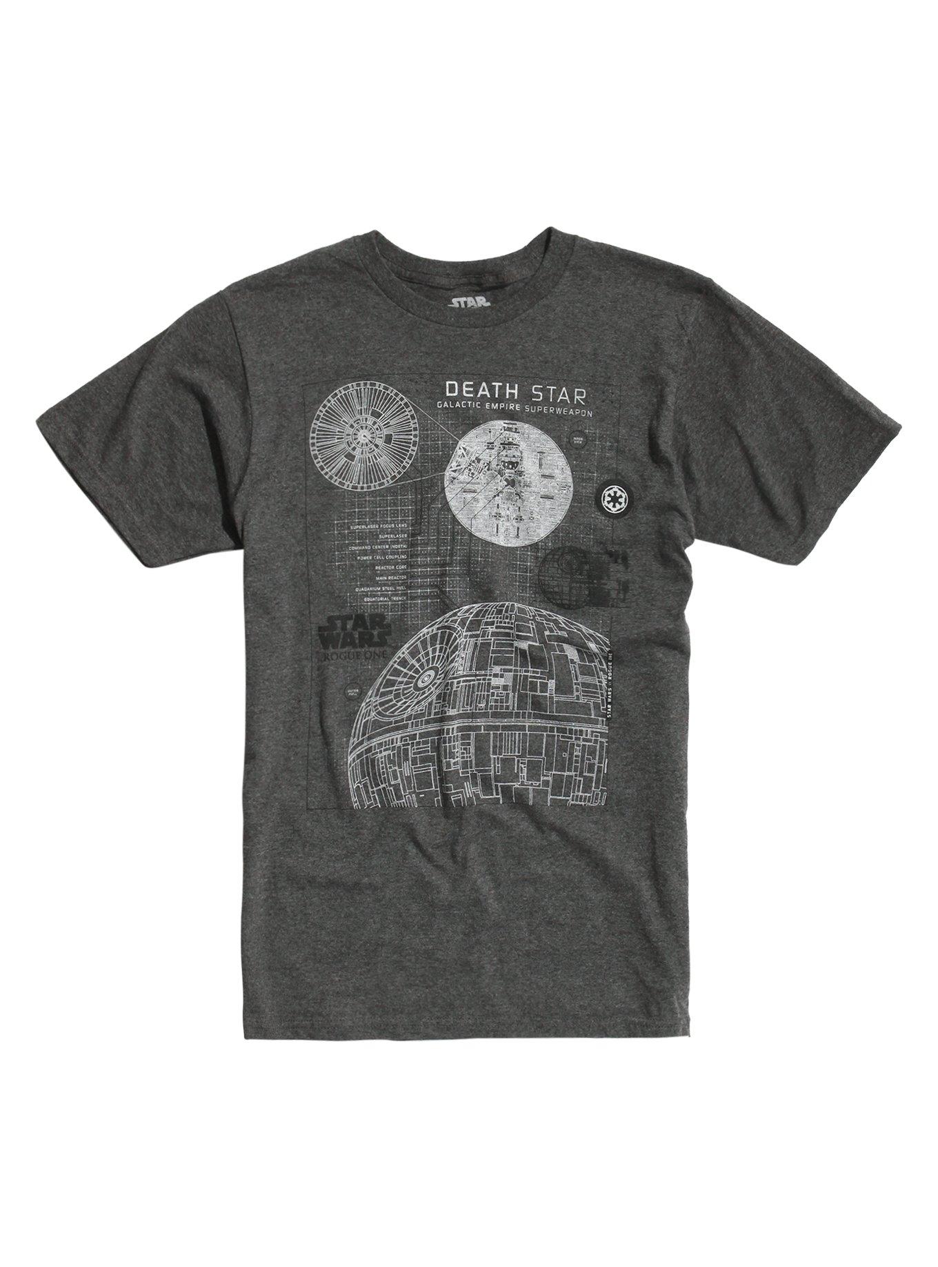 Star Wars Rogue One Death Star Schematic T-Shirt | Hot Topic