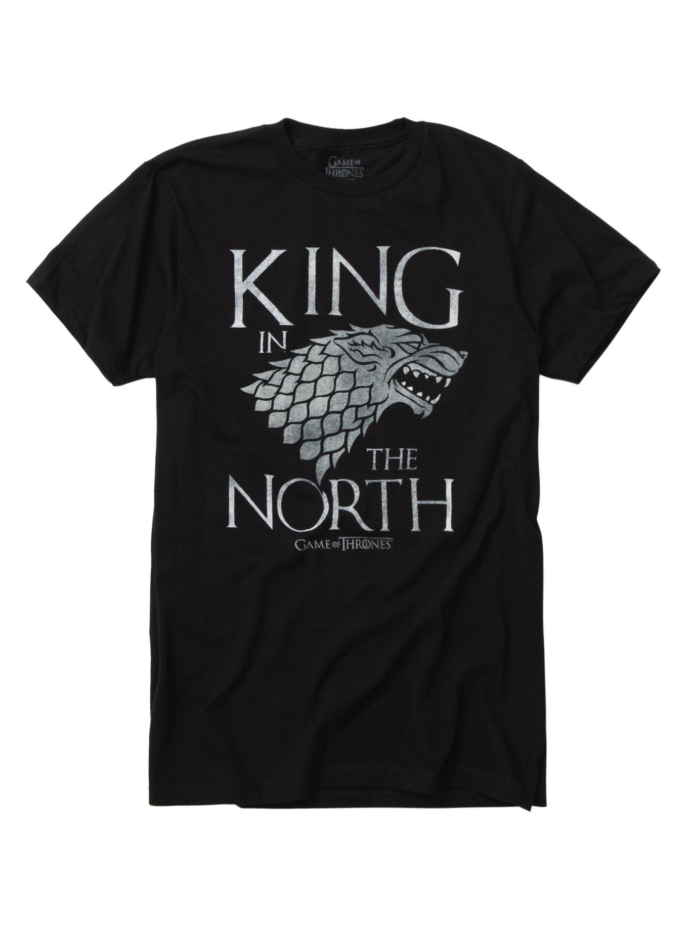 Game Of Thrones King In The North T-Shirt, BLACK, hi-res