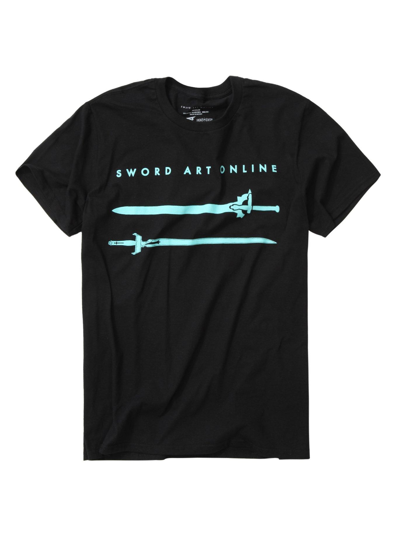 Sword Art Online Swords T-Shirt, BLACK, hi-res