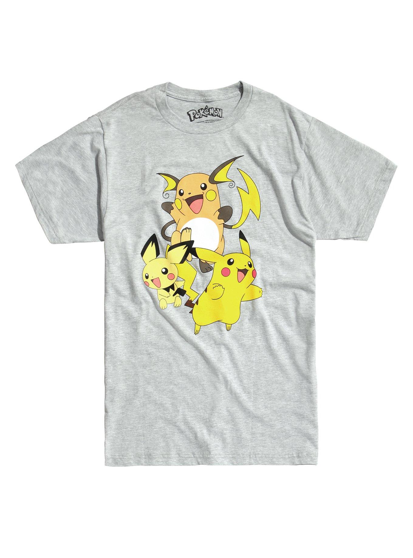 Pokemon Pikachu Evolution T-Shirt, GREY, hi-res