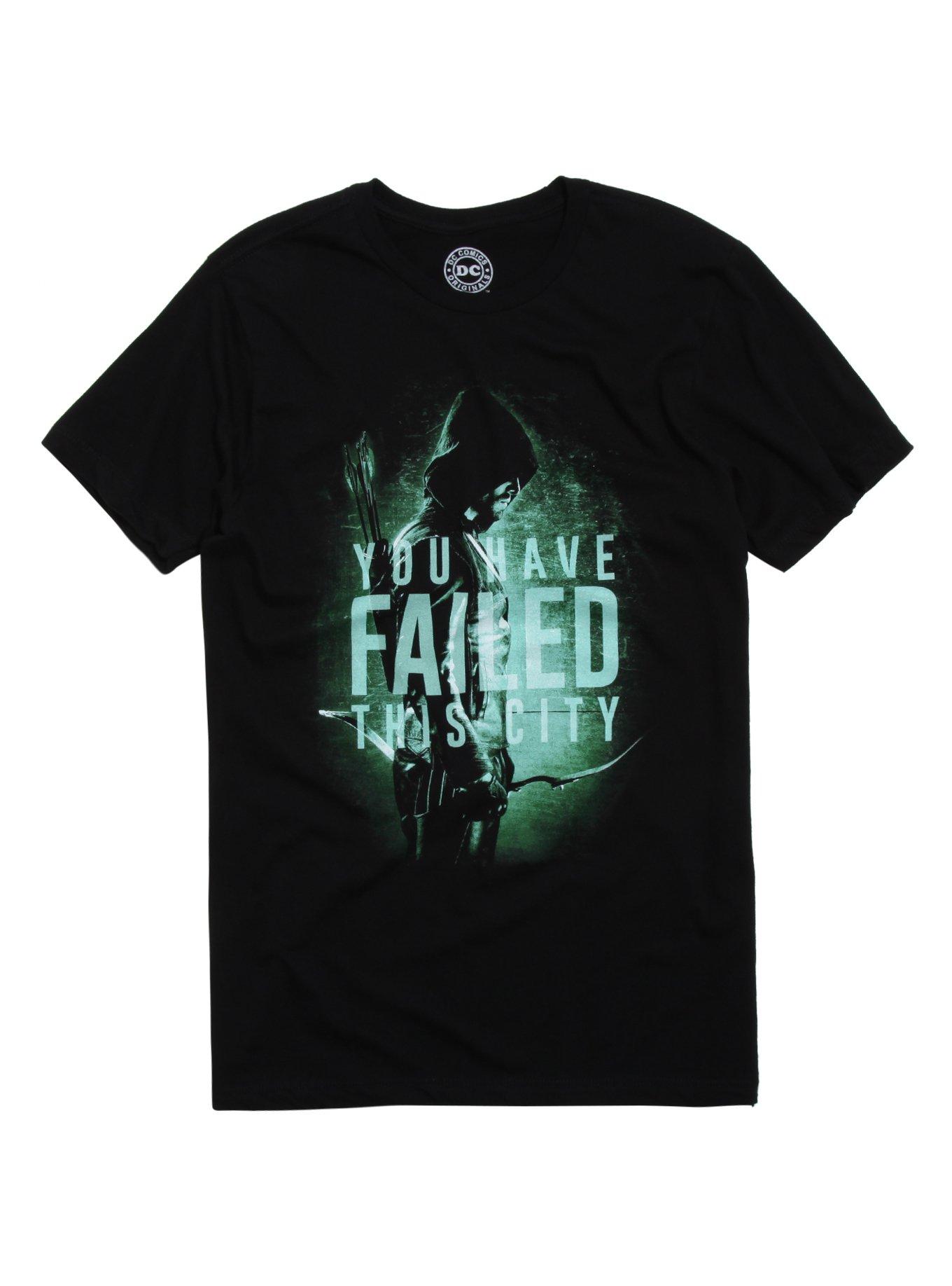 DC Comics Arrow Failed This City T-Shirt, BLACK, hi-res