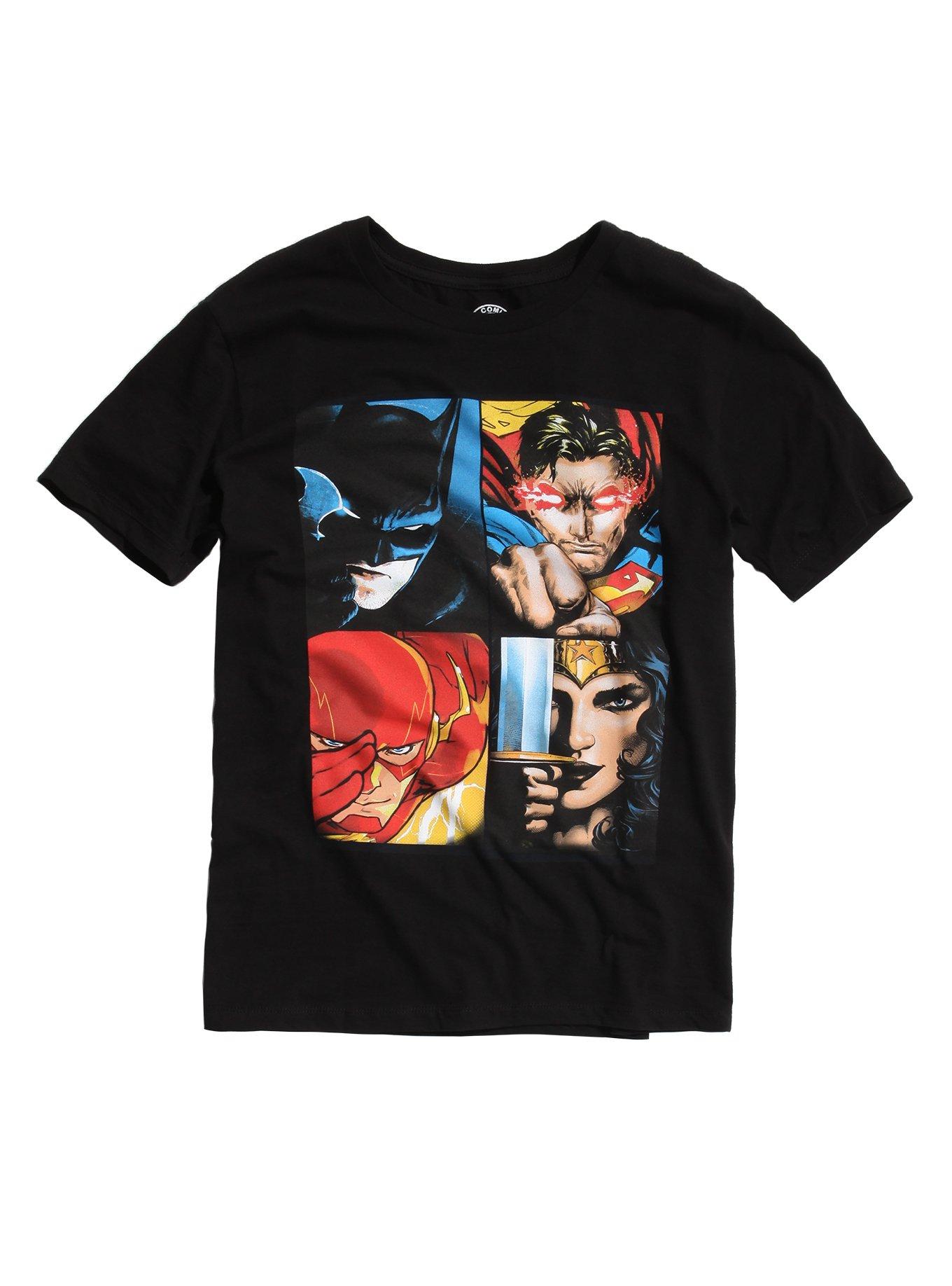 DC Comics Batman Superman Wonder Woman Flash Rebirth T-Shirt | Hot Topic