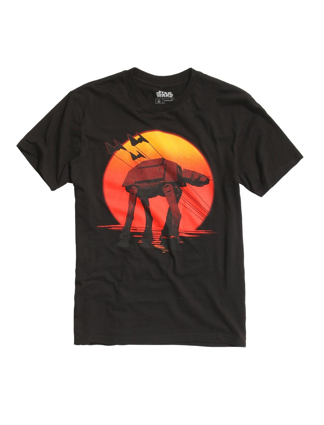 Star Wars Rogue One AT-AT Sunset T-Shirt, BLACK, hi-res