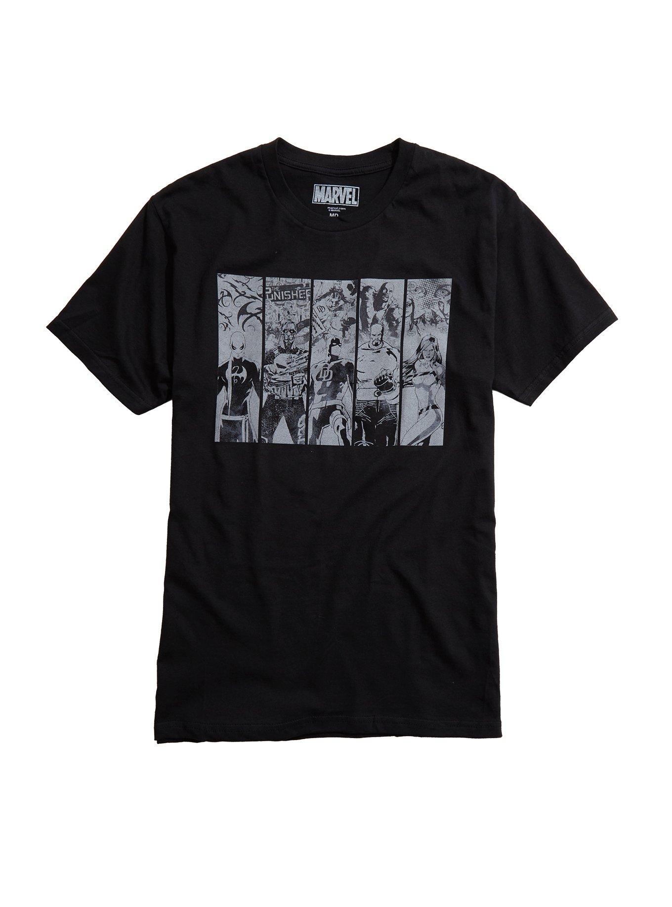 Marvel The Defenders T-Shirt, BLACK, hi-res
