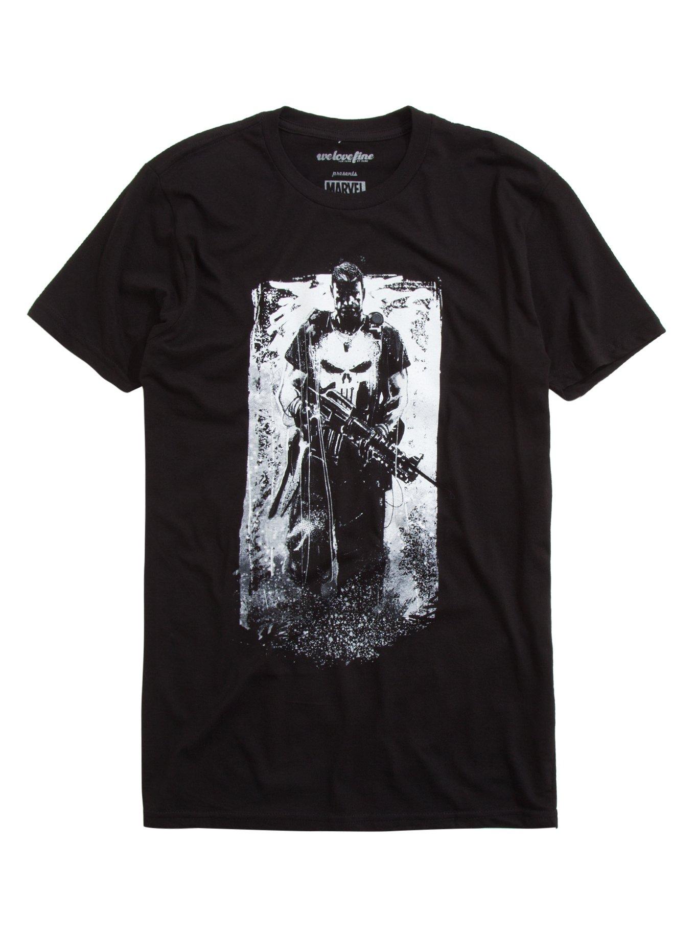 Marvel Punisher Character Bio T-Shirt, BLACK, hi-res