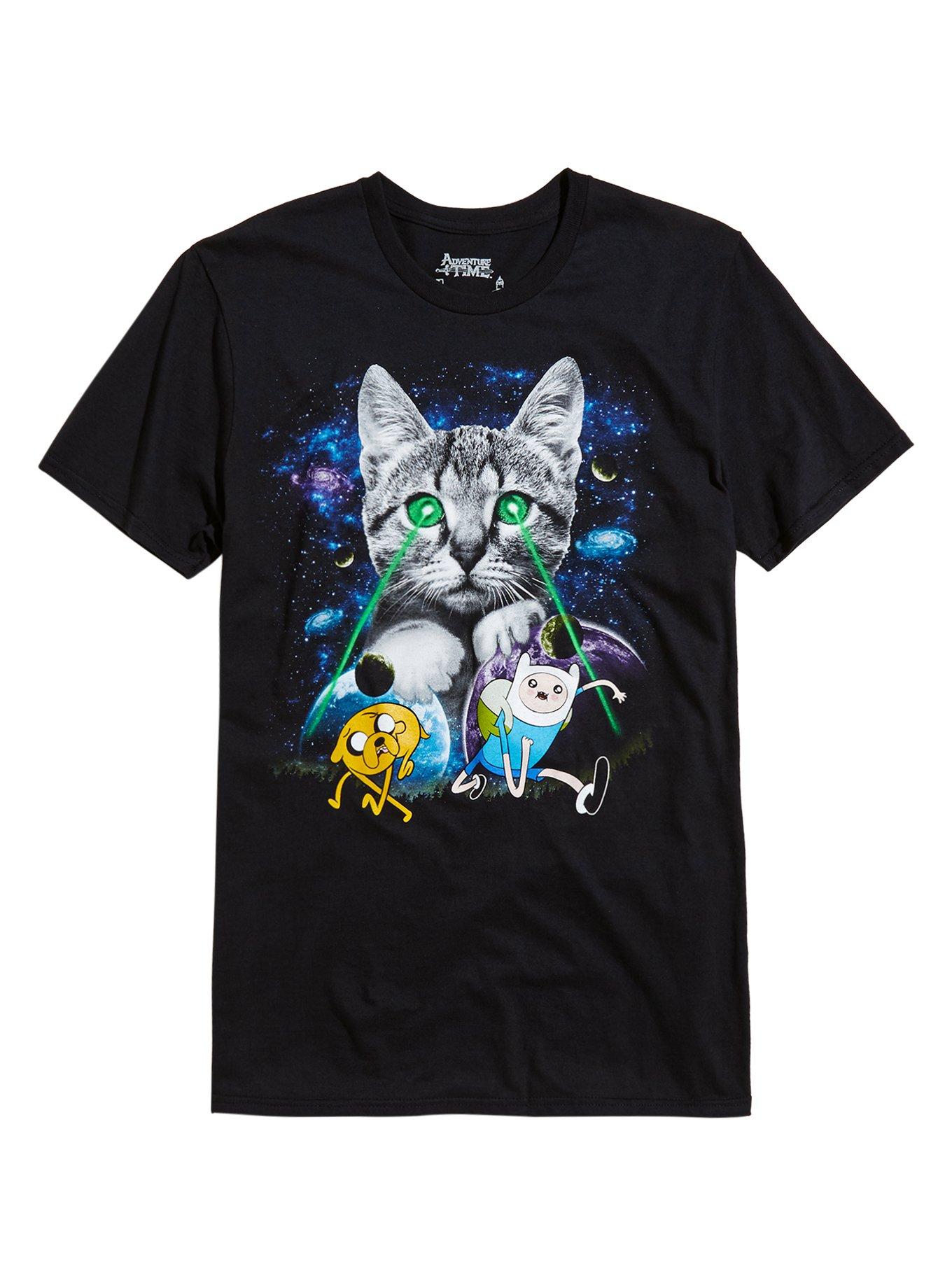 Adventure Time Galactic Laser Cat TShirt Hot Topic