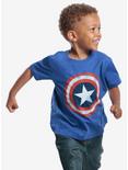Marvel Captain America Distressed Logo Toddler Tee, ROYAL BLUE, hi-res