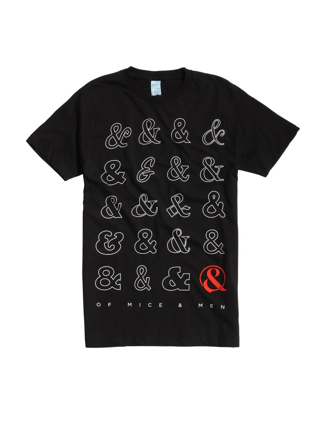 Of Mice & Men Ampersand T-Shirt, CHARCOAL, hi-res