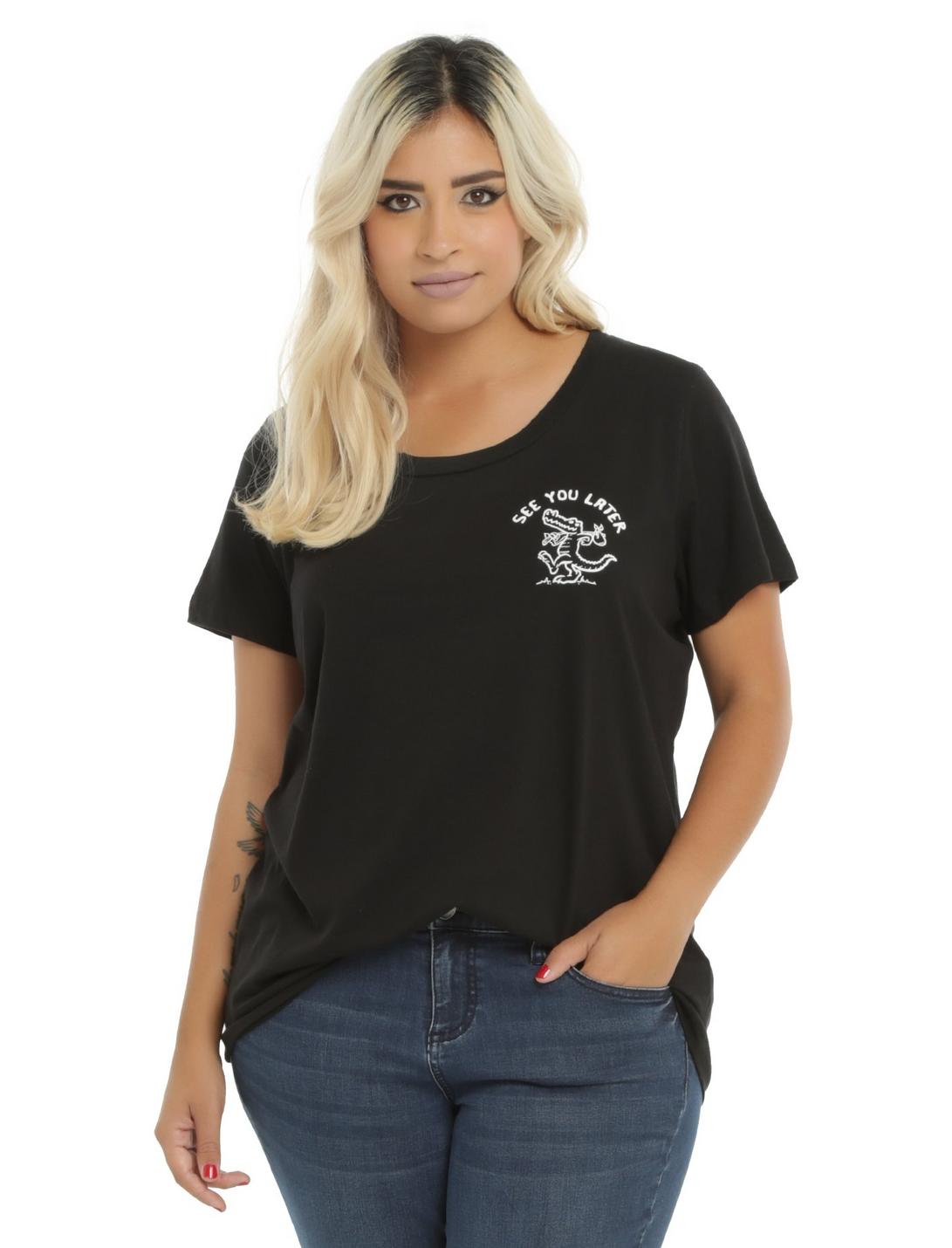 See You Later Gator Girls T-Shirt Plus Size, BLACK, hi-res