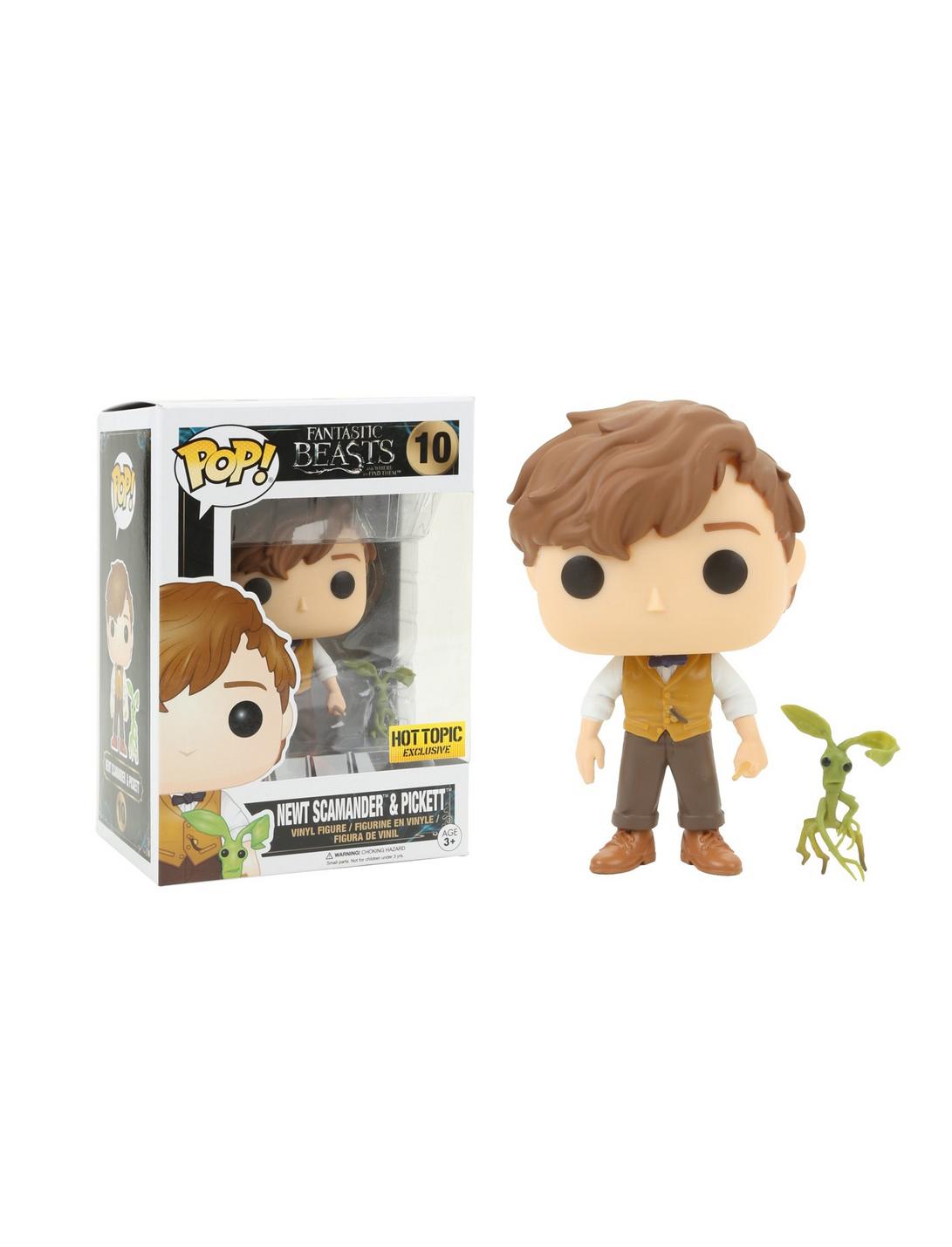 Funko Fantastic Beasts And Where To Find Them Pop! Newt Scamander & Picket Vinyl Figure Hot Topic Exclusive, , hi-res
