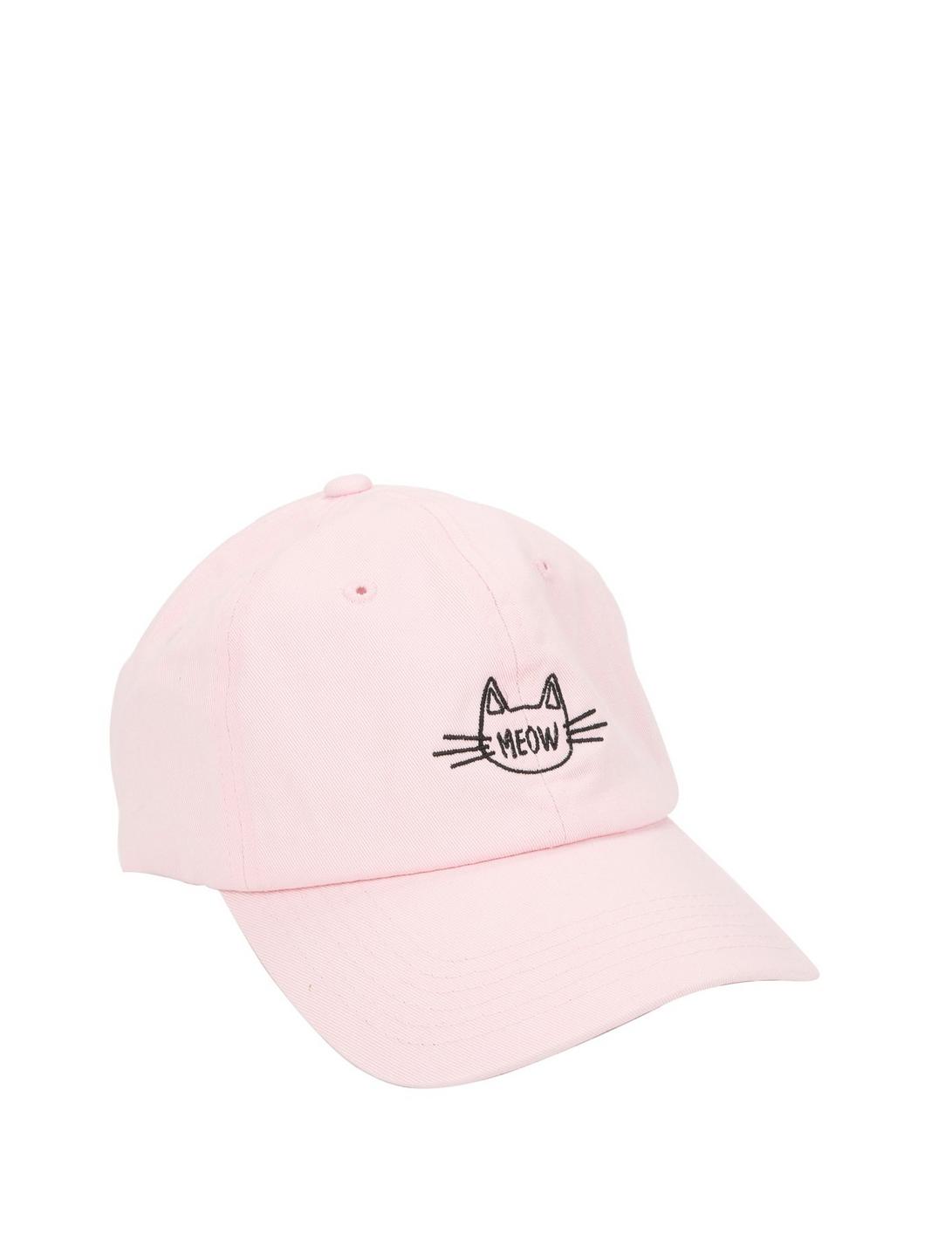 Pink Cat Meow Dad Cap, , hi-res