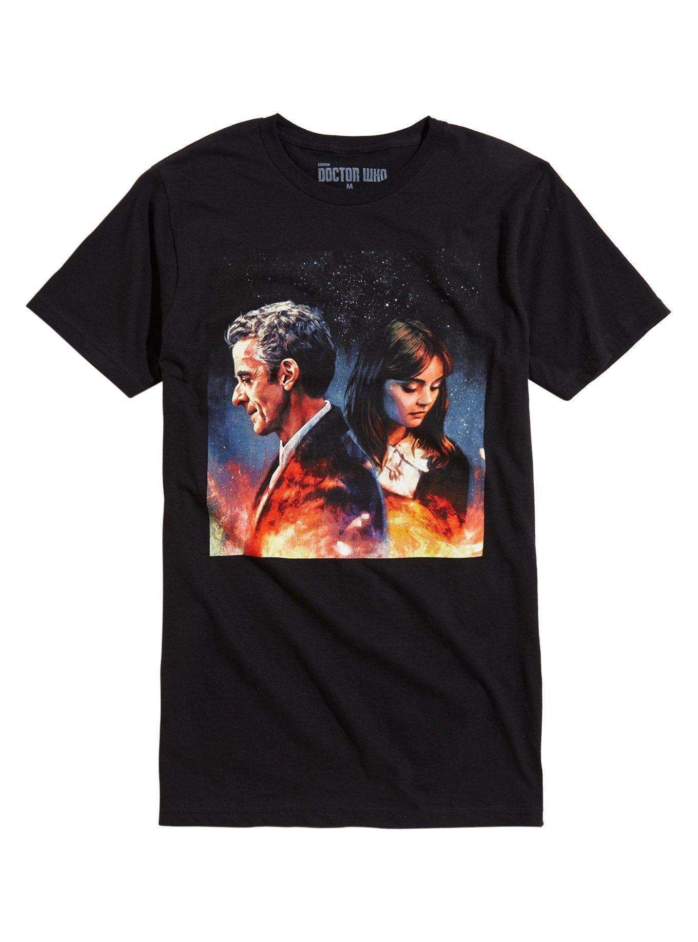 Doctor Who Twelve And Clara T-Shirt, BLACK, hi-res view 1