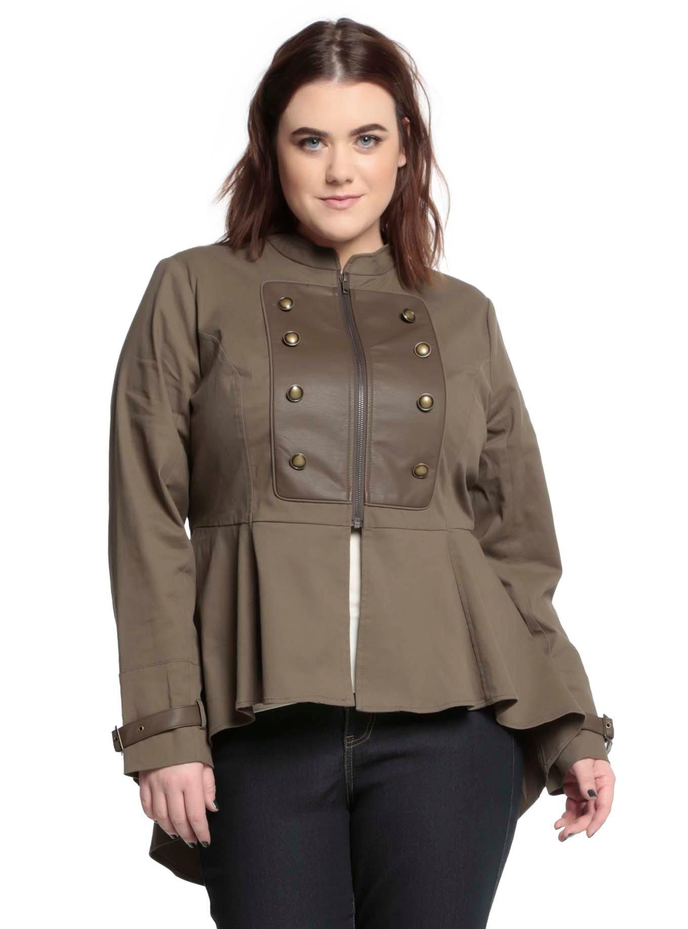 Disney Peter Pan Pirate Captain Girls Jacket Plus Size, BROWN, hi-res