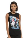 Suicide Squad Harley Quinn Cartoon Girls Muscle Top, BLACK, hi-res