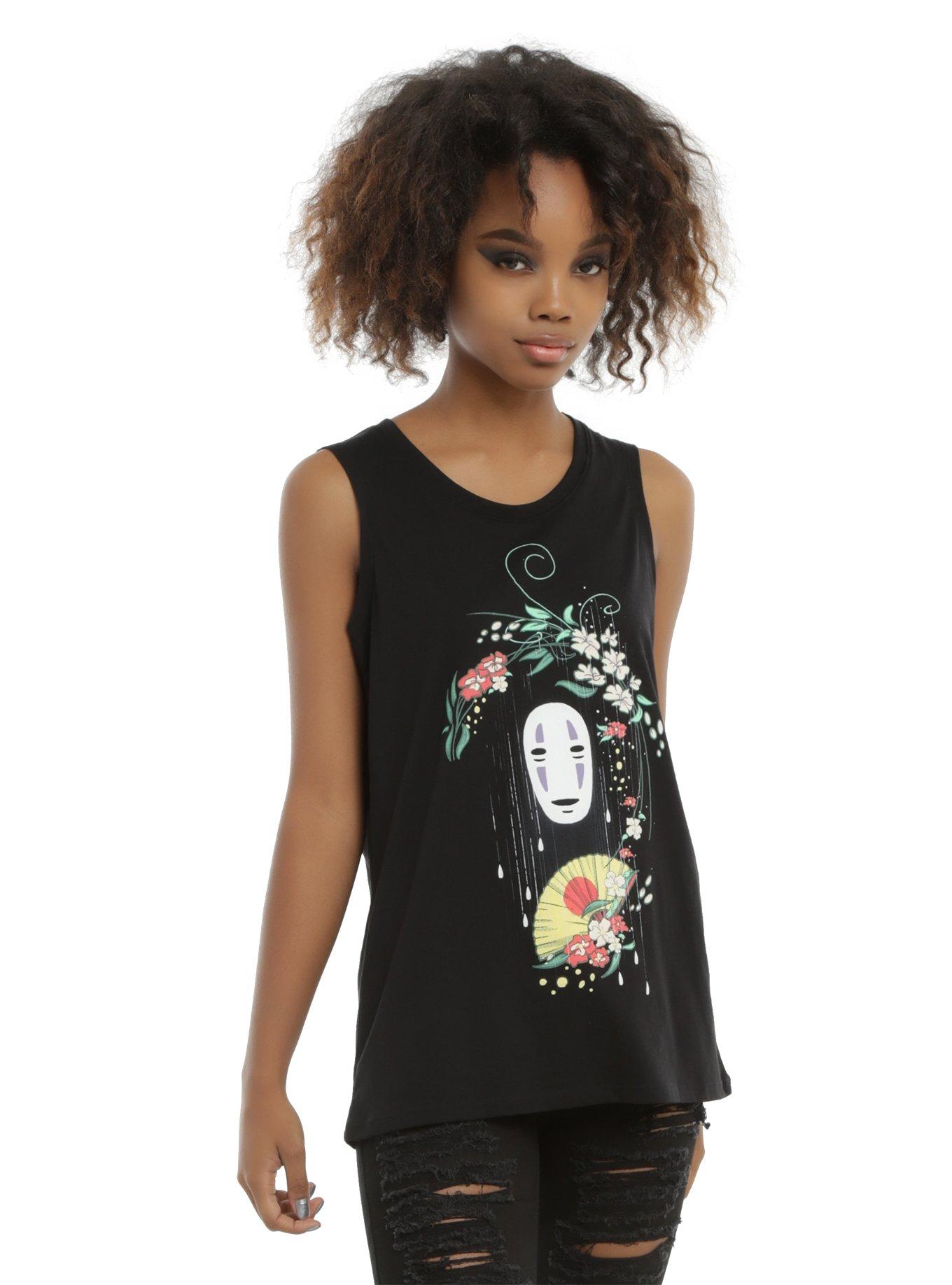 Her Universe Studio Ghibli Spirited Away No-Face Girls Muscle Top, BLACK, hi-res