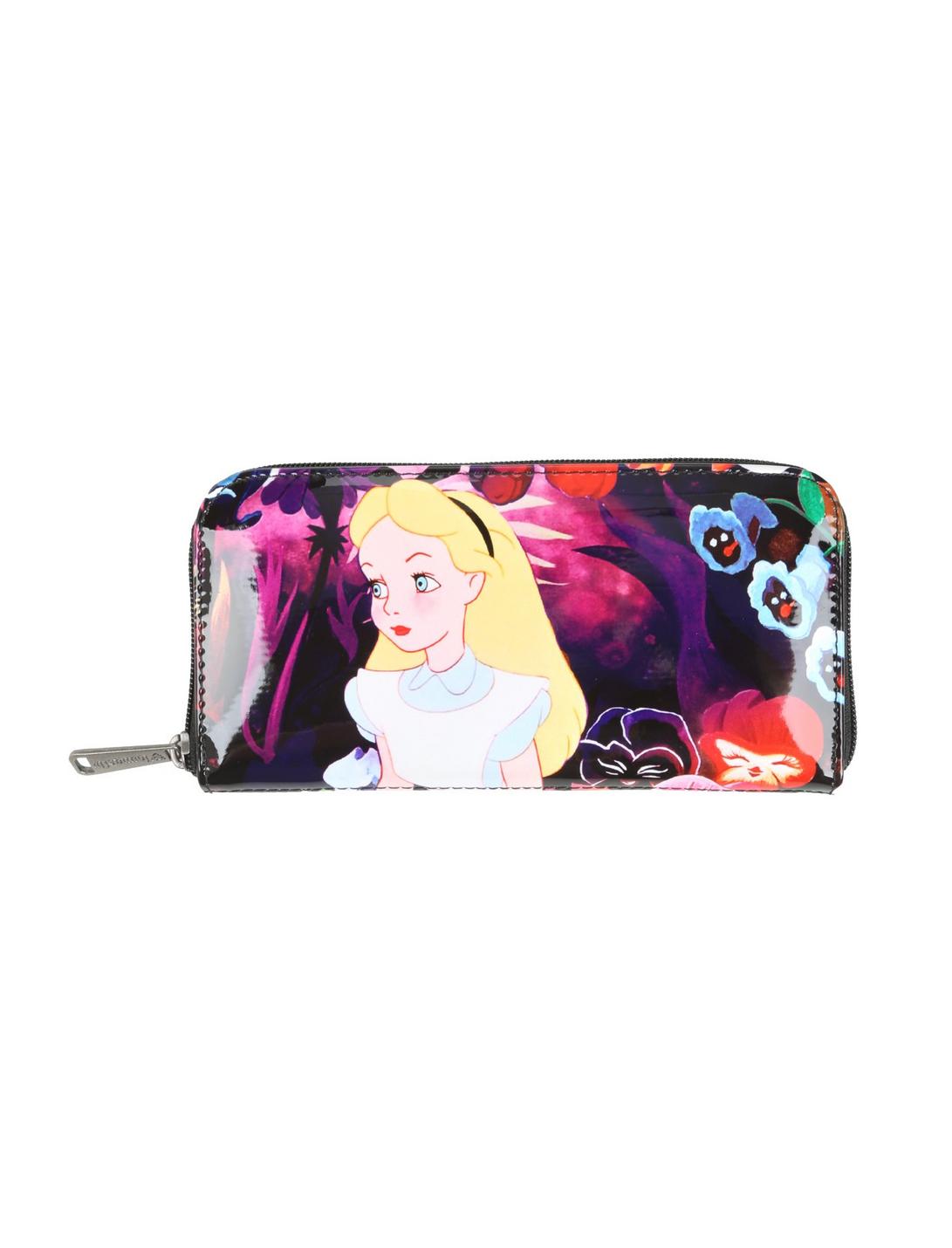 Loungefly Disney Alice In Wonderland Flowers Zipper Wallet, , hi-res