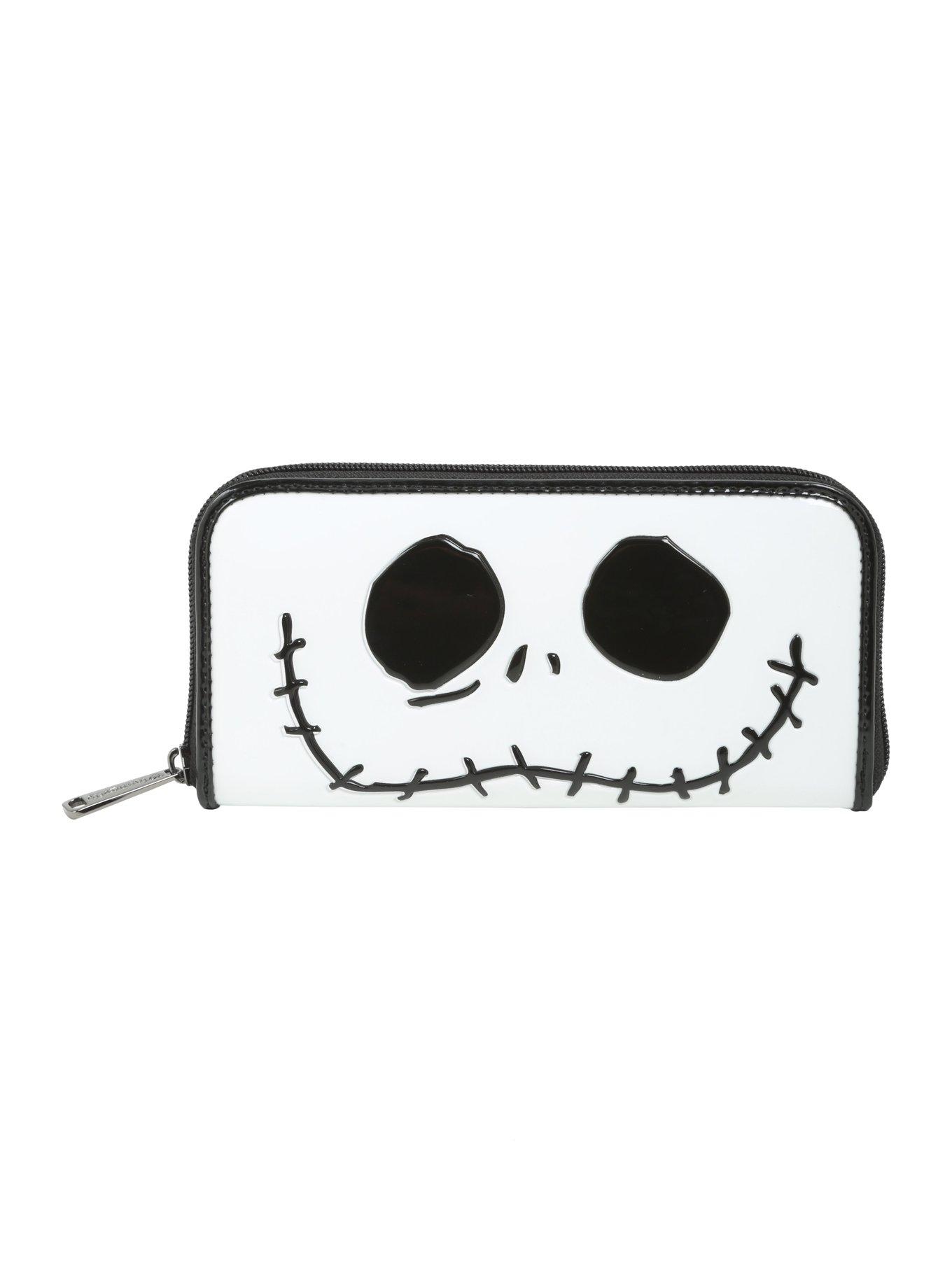 The Nightmare Before Christmas Jack Skellington Patent Zip Wallet, , hi-res