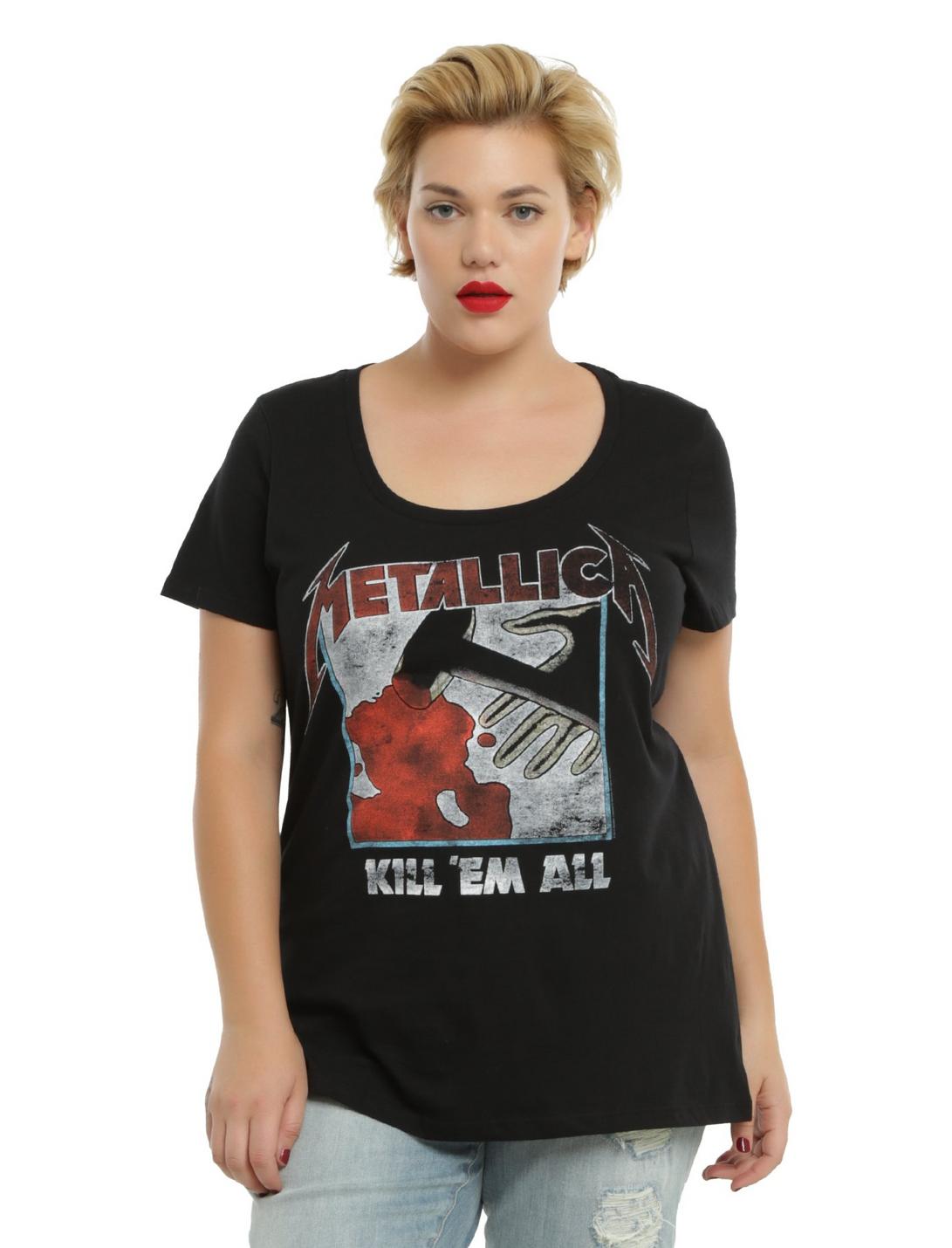 Metallica Kill 'Em All Girls T-Shirt Plus Size, BLACK, hi-res