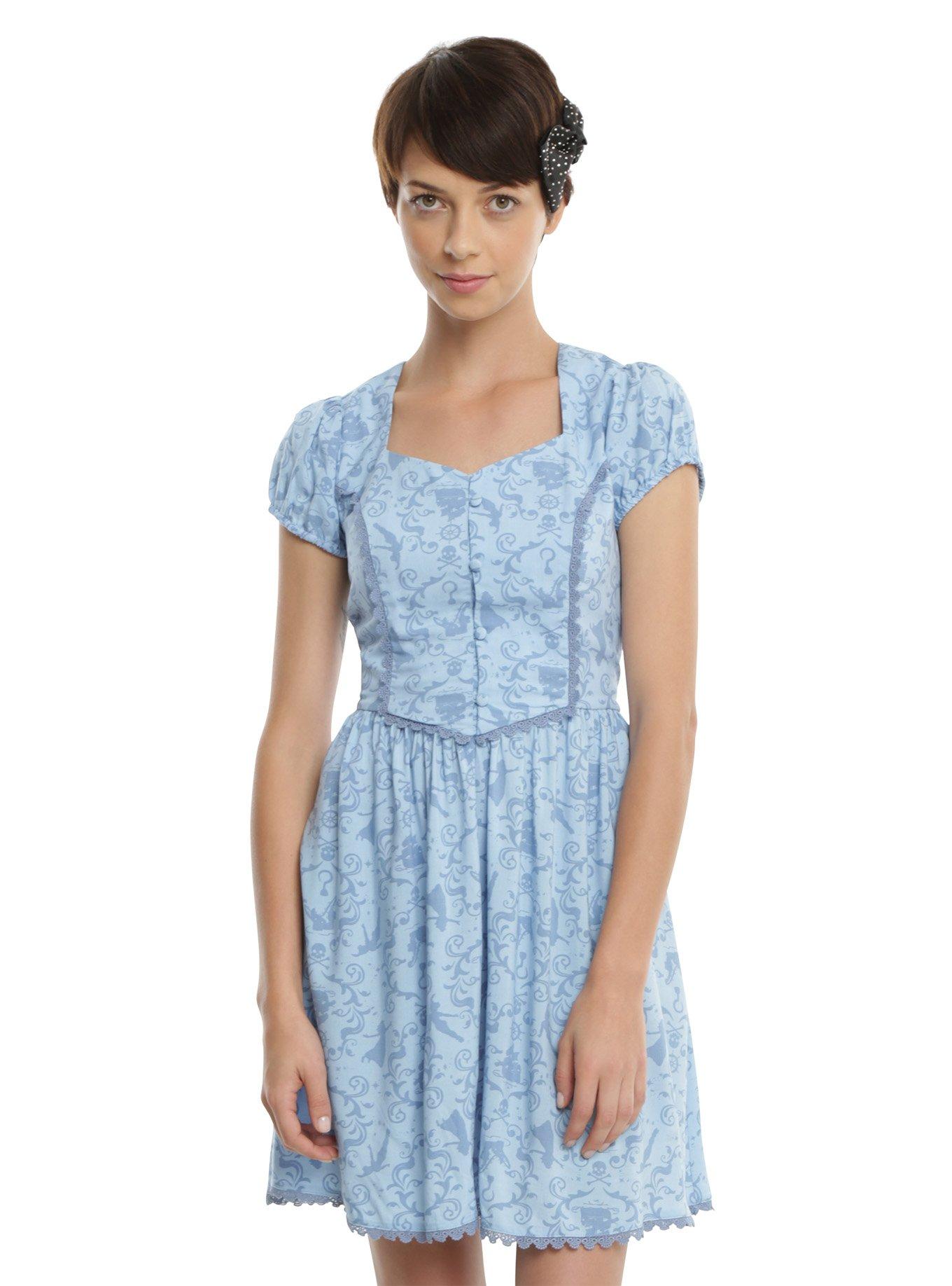 Disney Peter Pan Never Land Icon Dress, BLUE, hi-res