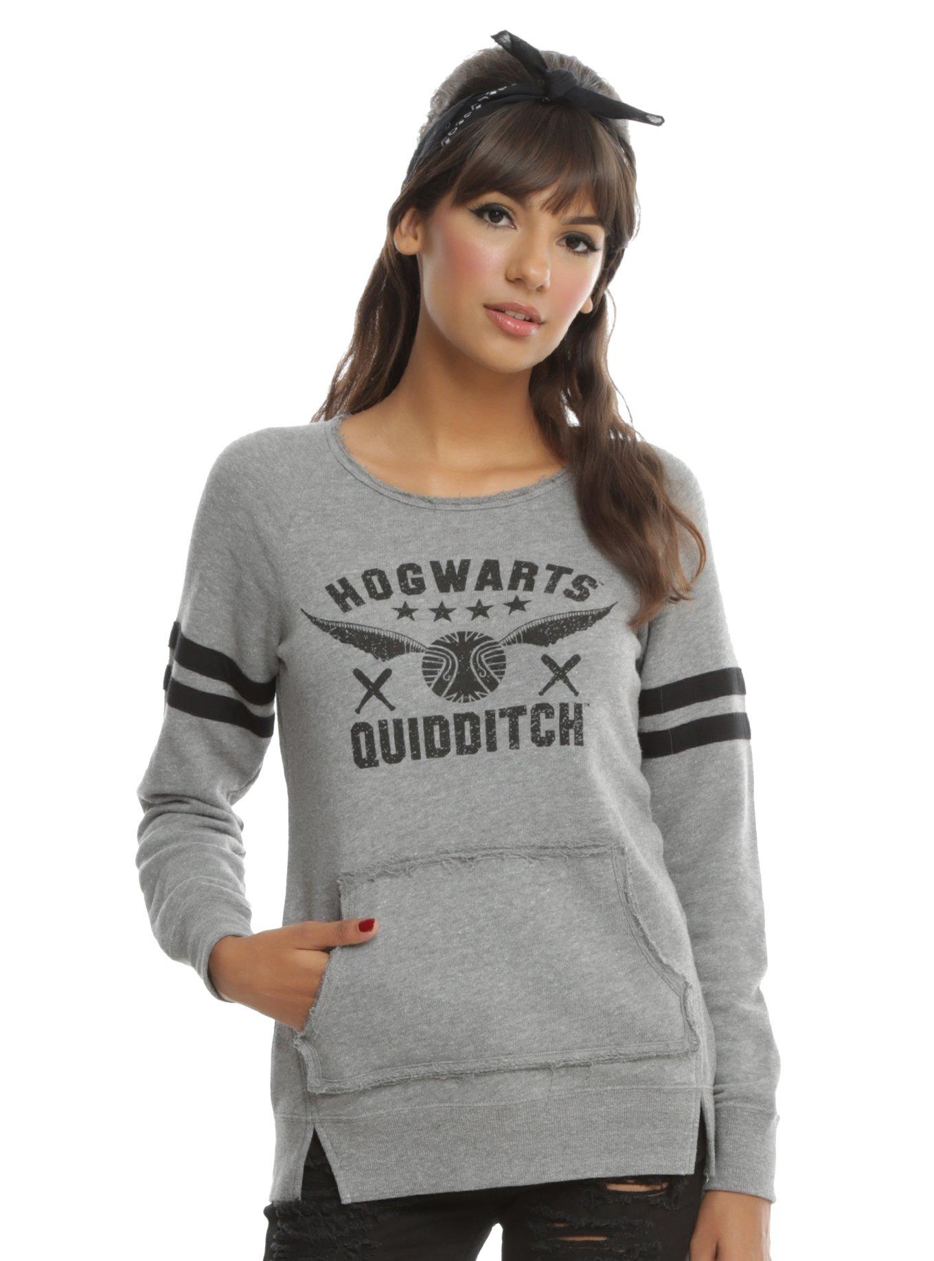 Harry Potter Quidditch Girls Sweatshirt, GREY, hi-res view 1